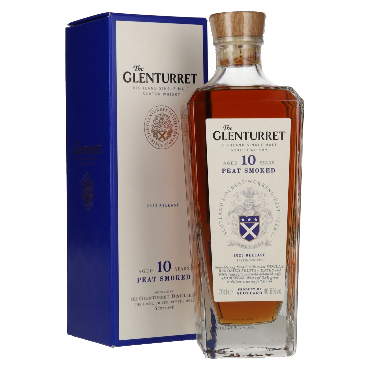 The Glenturret 10 Years Old PEAT Smoked Release 2025 46,6% Vol. 0,7l in Giftbox