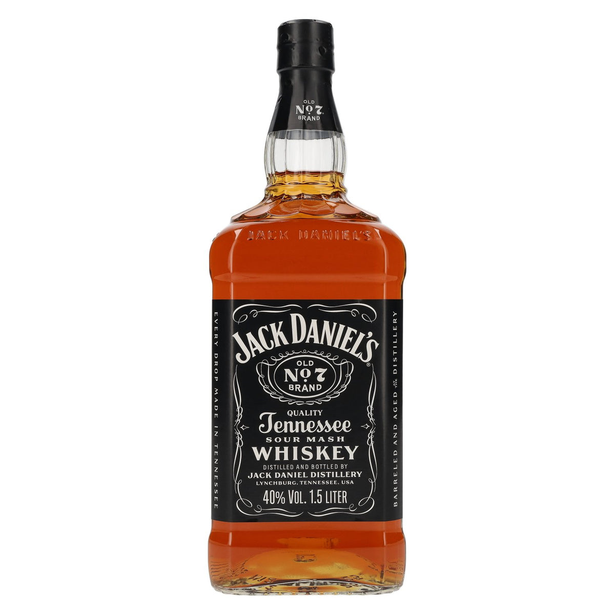 Jack Daniel's Tennessee Sour Mash Whiskey 40% Vol. 1,5l