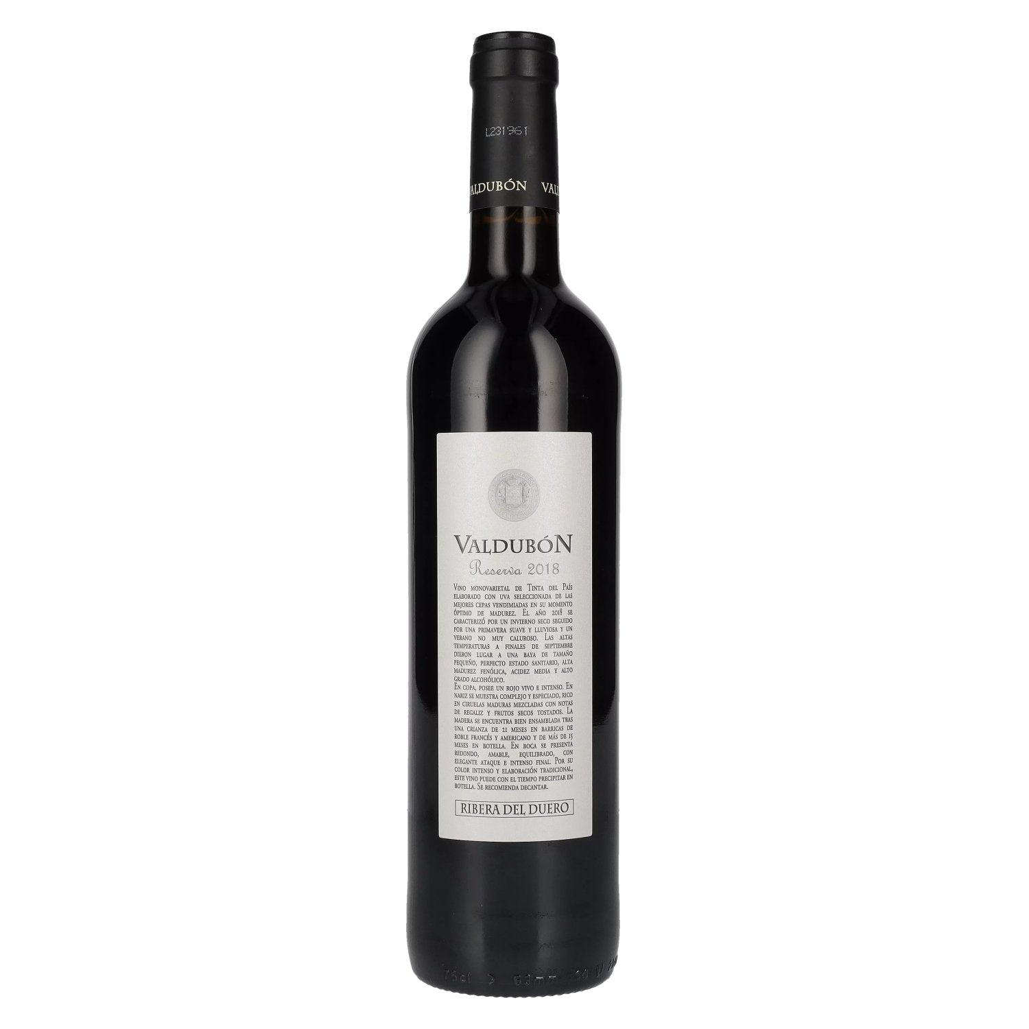 Valdubon Reserva Ribera Del Duero 2018 13,5% Vol. 0,75l