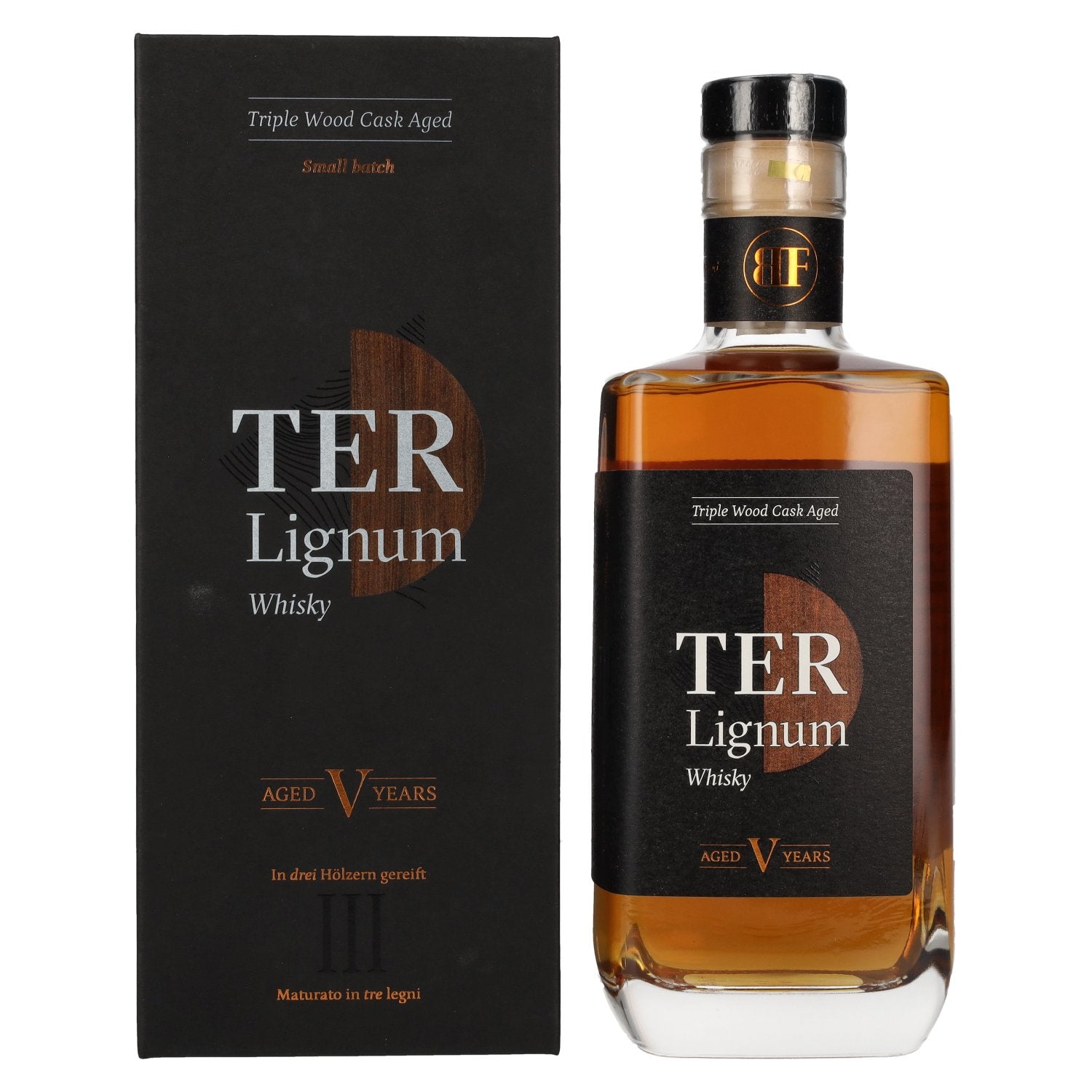 TER Lignum 5 Years Old TRIPLE WOOD CASK AGED 40% Vol. 0,7l in Giftbox