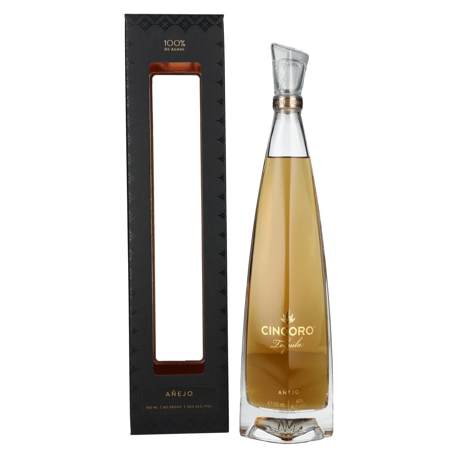 Buy Cincoro Tequila Anejo 40% Vol. 0,7l in Giftbox – – Mydrinx.shop