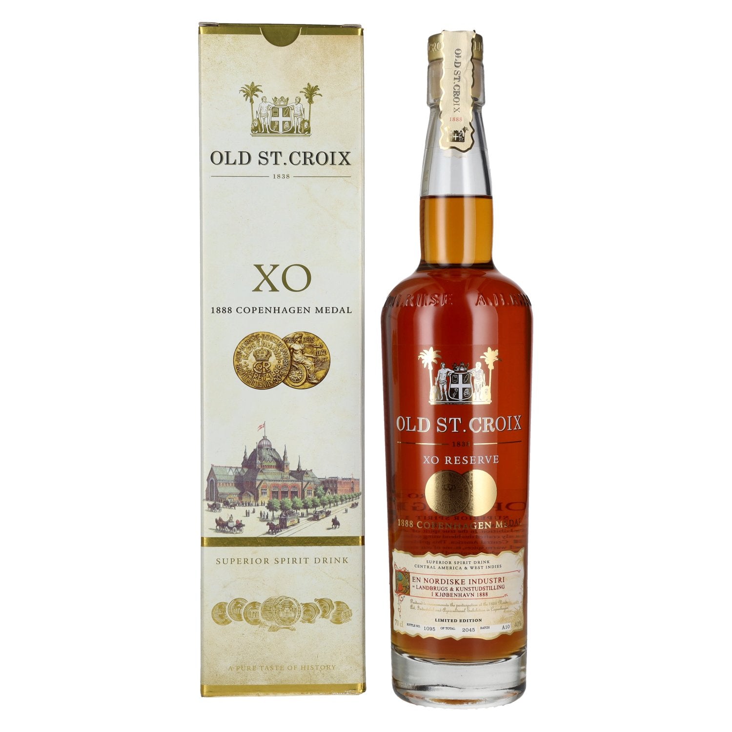 Old St. Croix 1888 COPENHAGEN XO Superior Spirit Drink 40% Vol. 0,7l in Giftbox