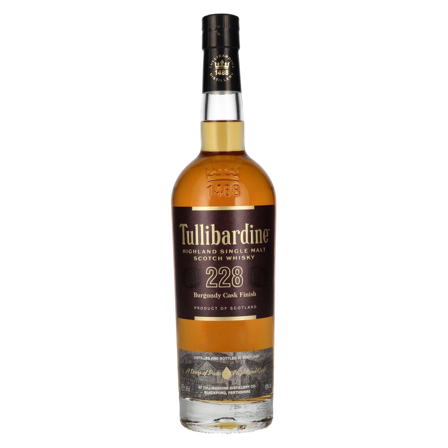 Tullibardine 228 Burgundy Finish Highland Single Malt Scotch Whisky 43% Vol. 0,7l