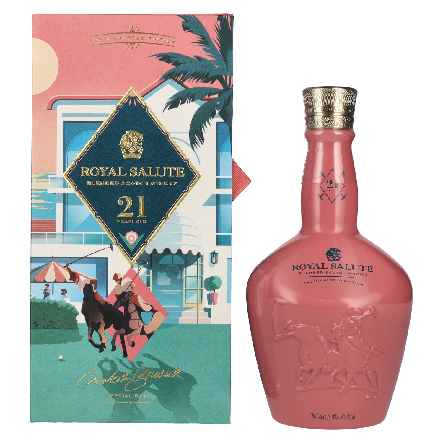 Royal Salute 21 Years Old THE MIAMI POLO EDITION Blended Scotch Whisky 40% Vol. 0,7l in Giftbox