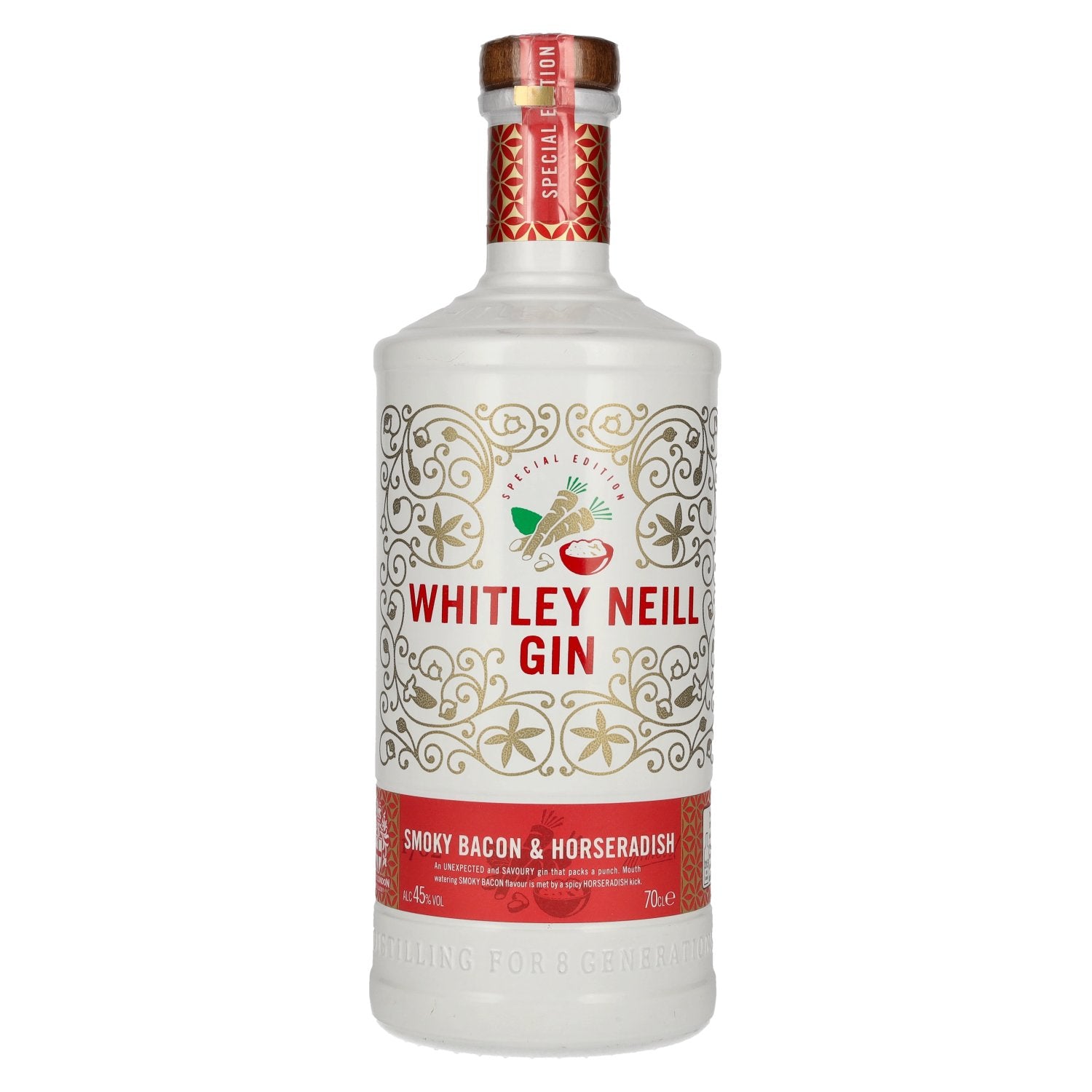 Whitley Neill SMOKY BACON & HORSERADISH GIN Special Edition 45% Vol. 0,7l