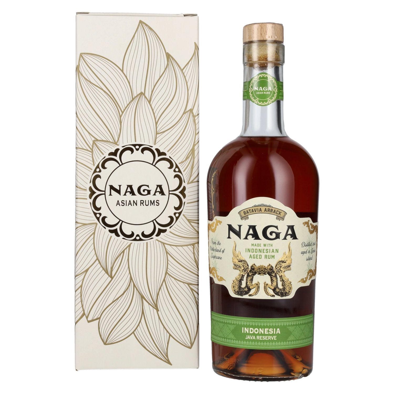 Naga JAVA RESERVE Double Cask Aged 40% Vol. 0,7l in Giftbox