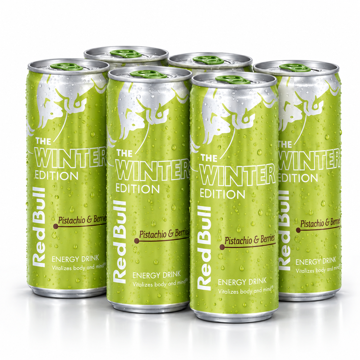 Red Bull Energy Drink Winter Edition Pistachio & Berries 0.25l (pack of 6)
