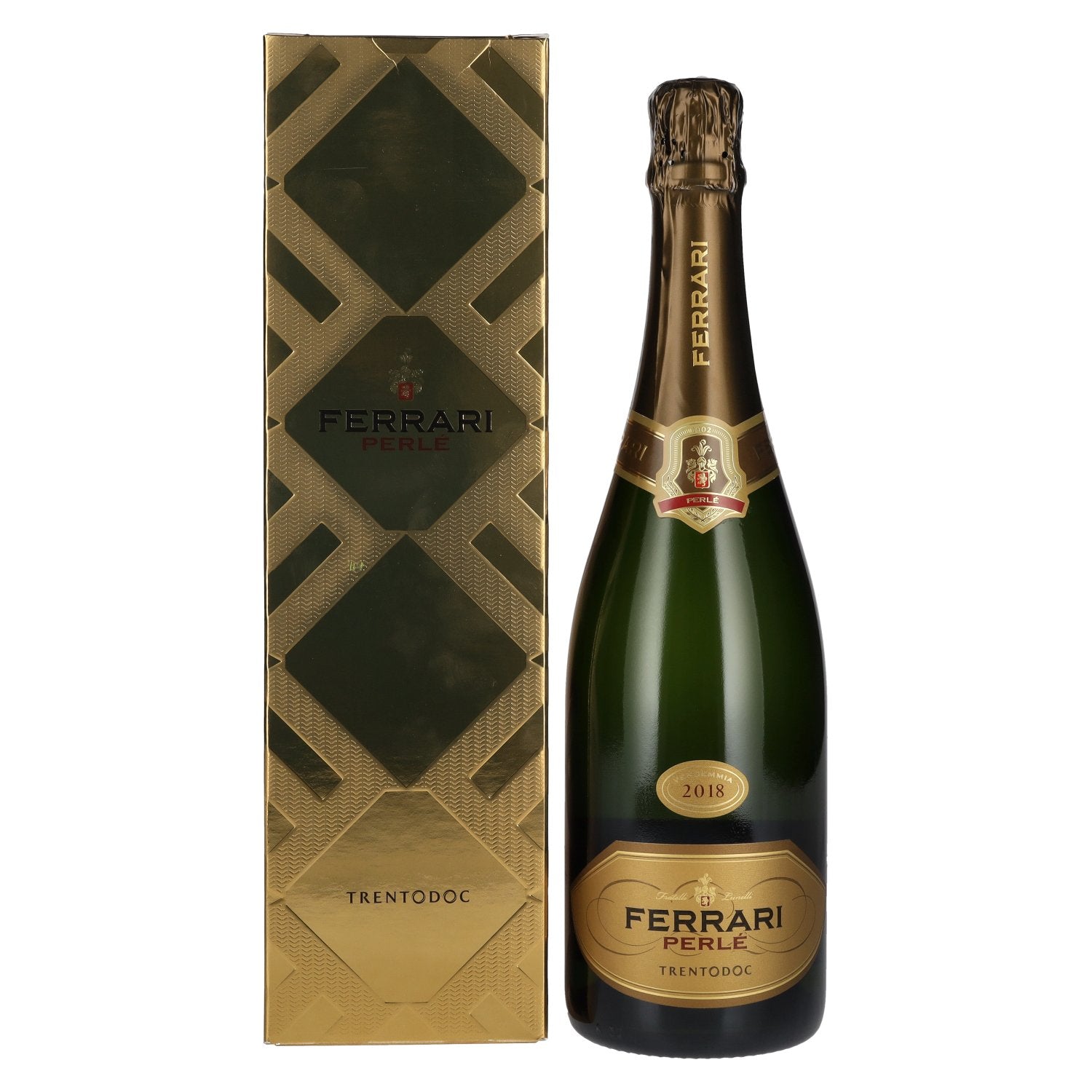 Ferrari PERLE Brut 2018 12,5% Vol. 0,75l in Giftbox