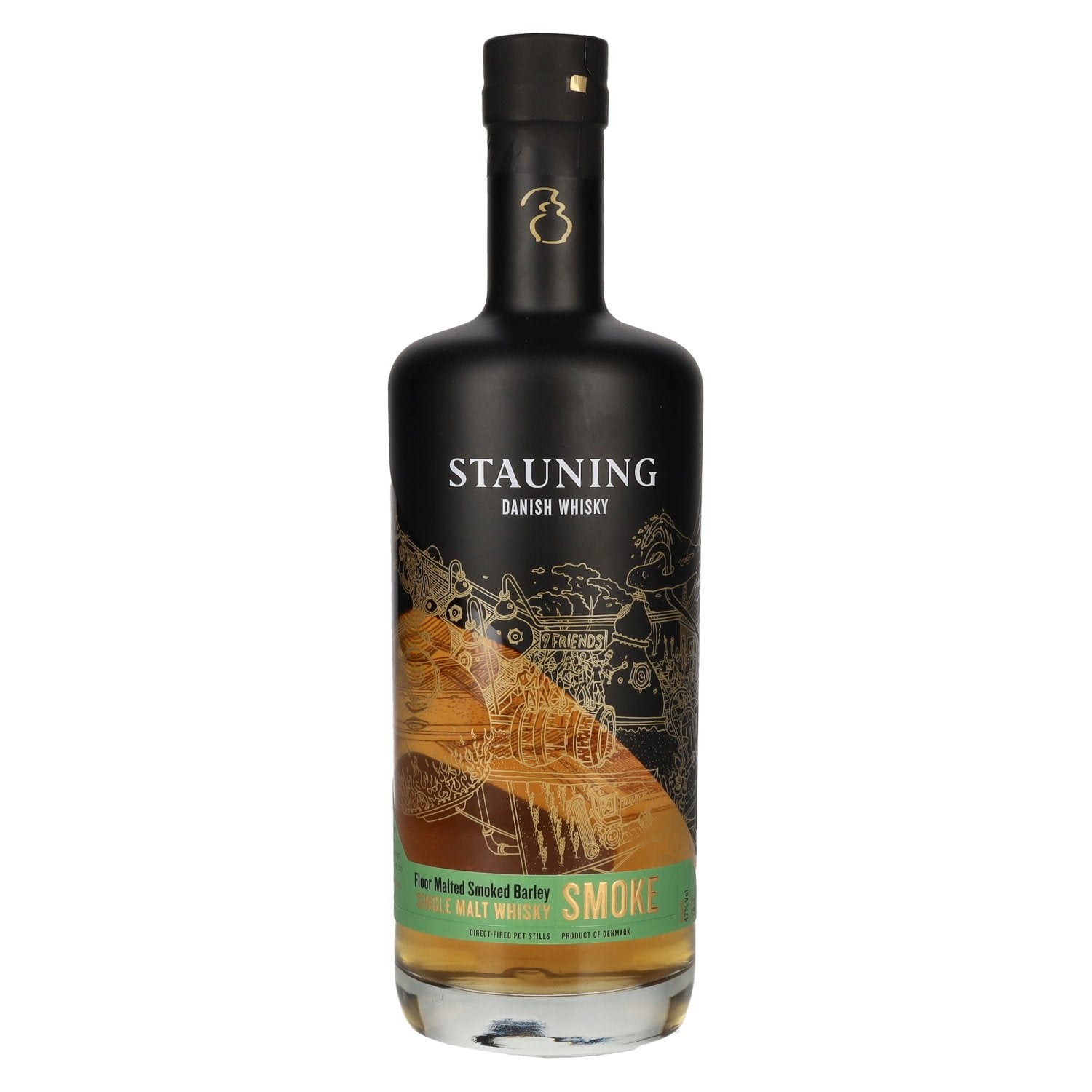 Stauning SMOKE Danish Single Malt Whisky Floor Malted Smoked Barley 47% Vol. 0,7l