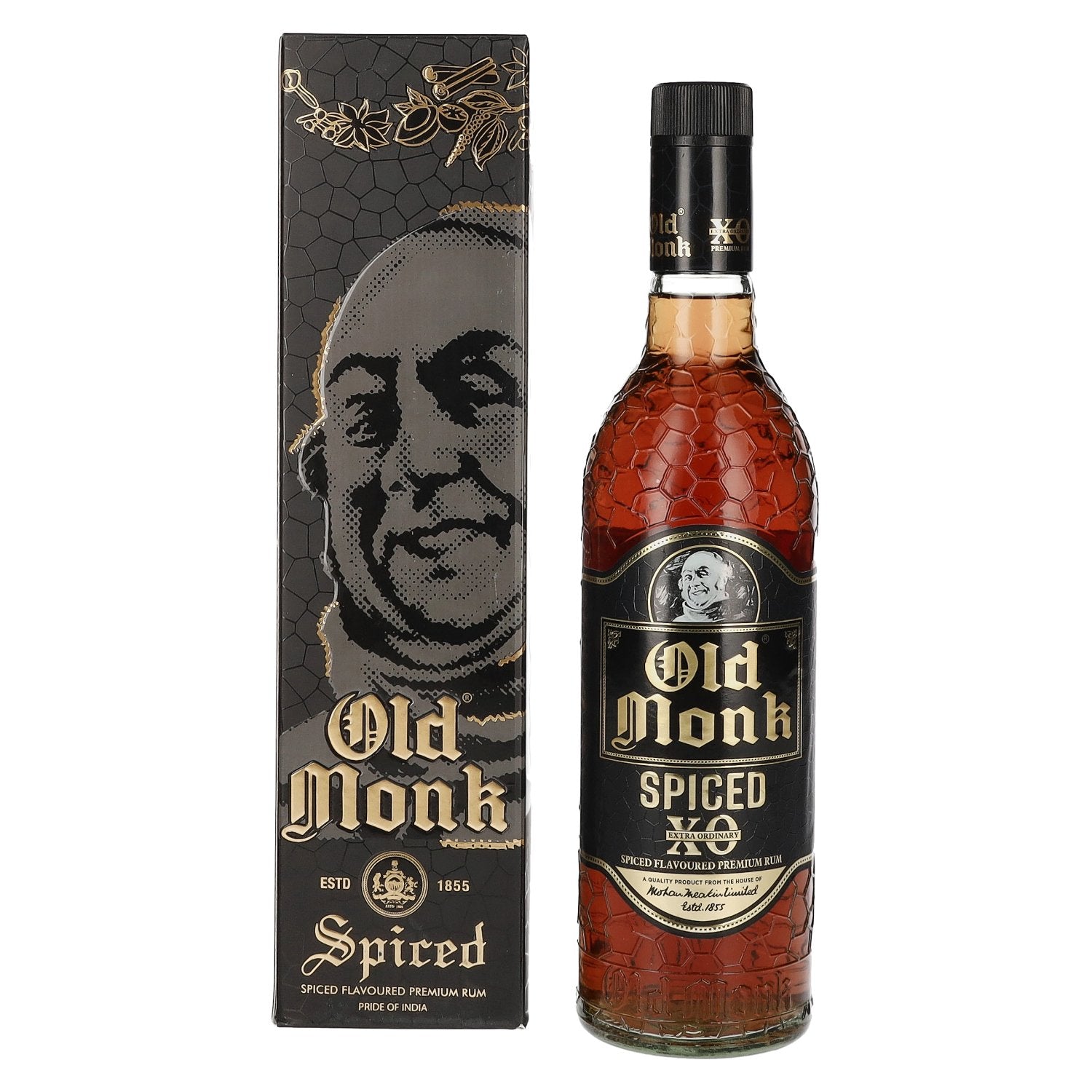 Old Monk XO Spiced Flavoured Premium Rum 40% Vol. 0,7l in Giftbox