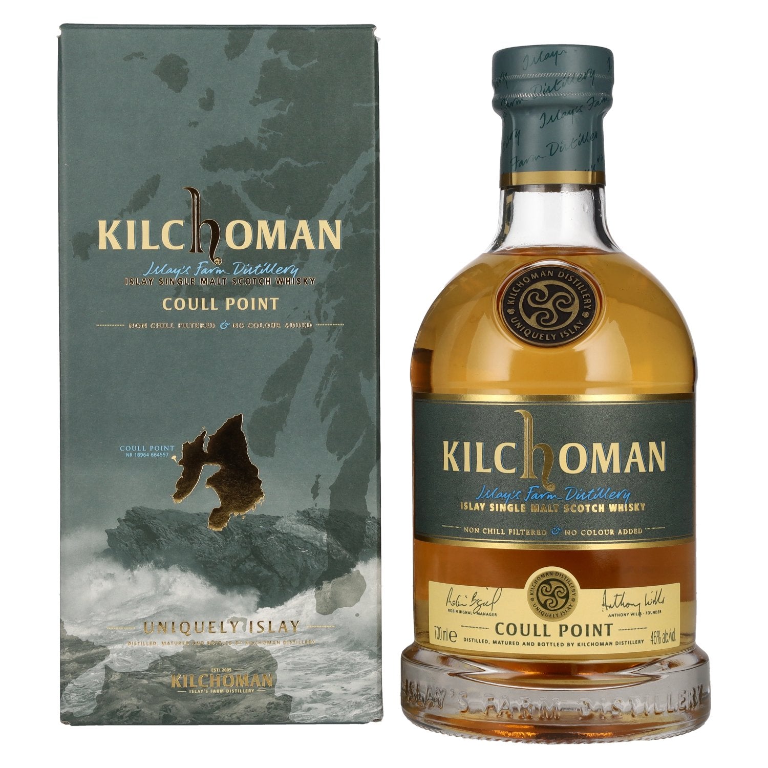 Kilchoman COULL POINT Islay Single Malt Scotch Whisky 46% Vol. 0,7l in Giftbox