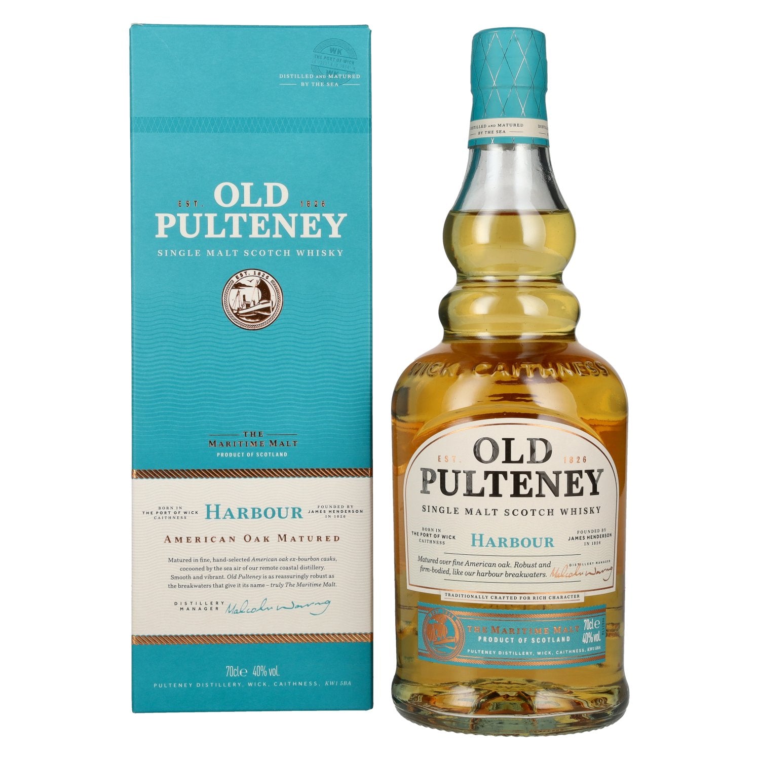 Old Pulteney HARBOUR The Maritime Malt Single Malt Scotch Whisky 40% Vol. 0,7l in Giftbox