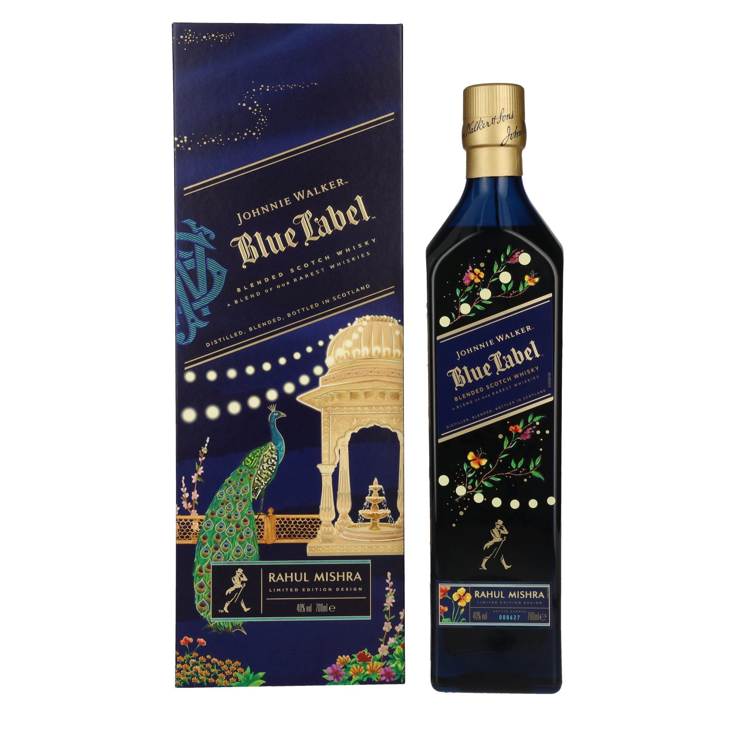 Johnnie Walker Blue Label Rahul Mishra Blended Scotch Whisky 40% Vol. 0,7l in Giftbox