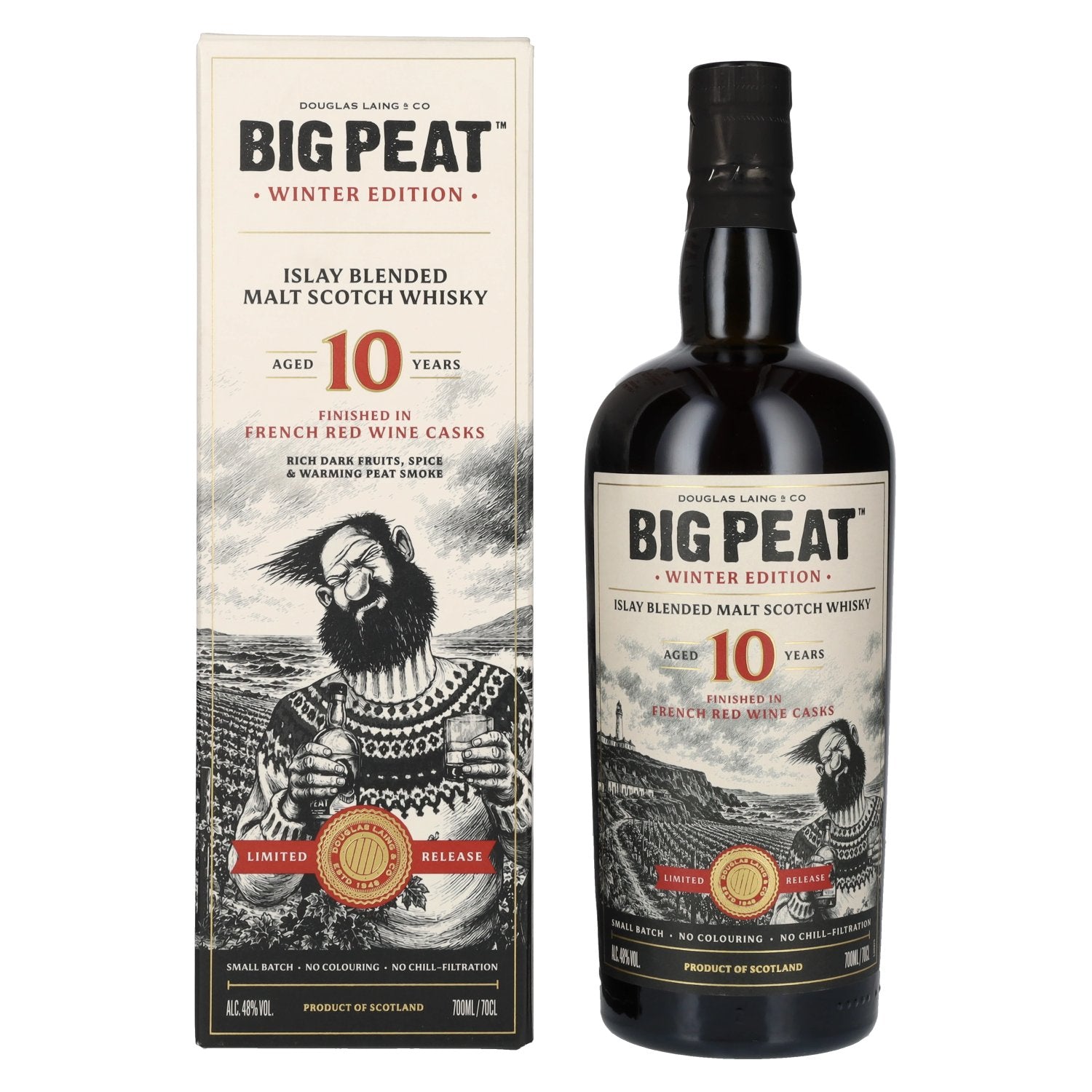 Buy Douglas Laing BIG PEAT 10 Years Old Red Wine Cask The Winter