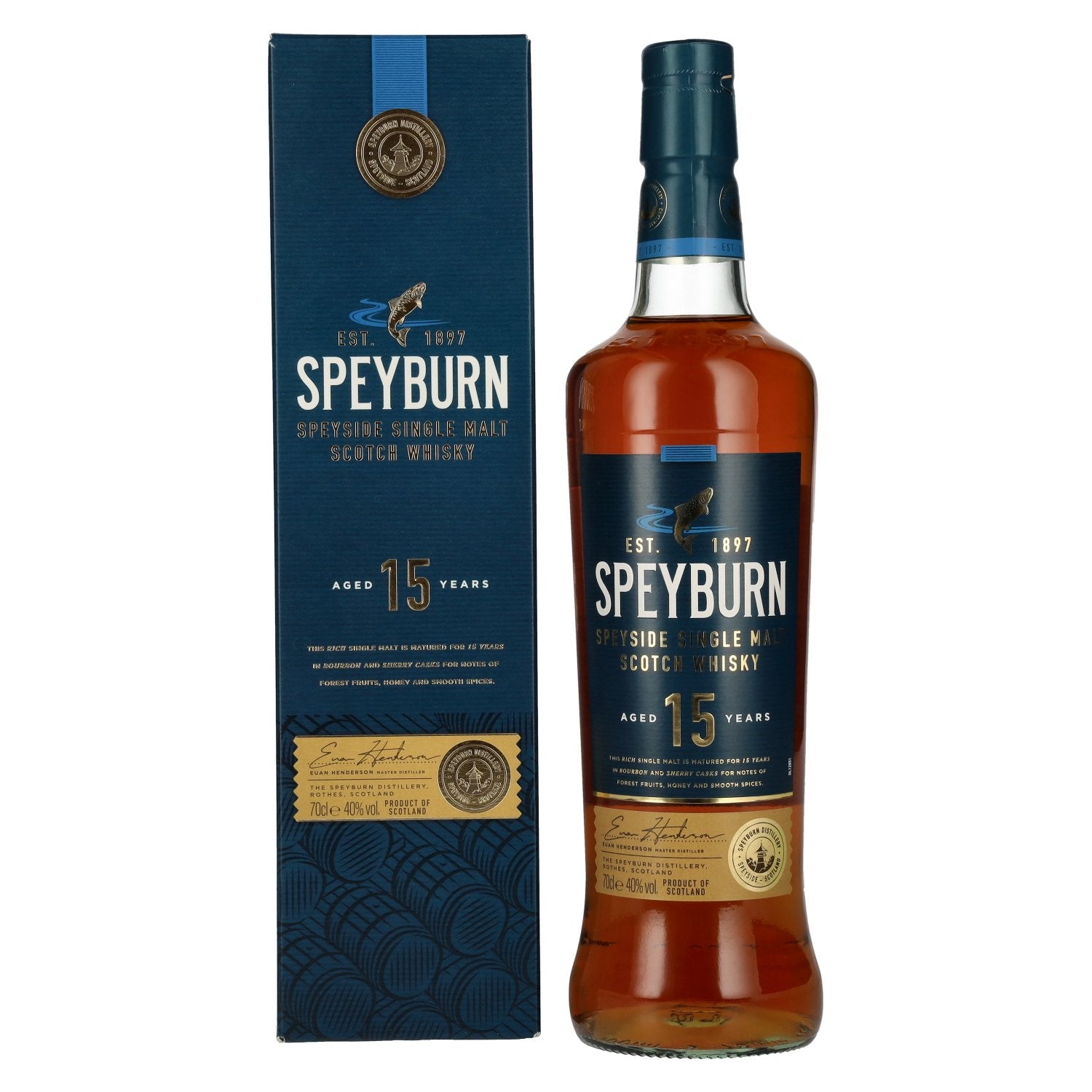 Speyburn 15 Years Old Speyside Single Malt Scotch Whisky 40% Vol. 0,7l in Giftbox