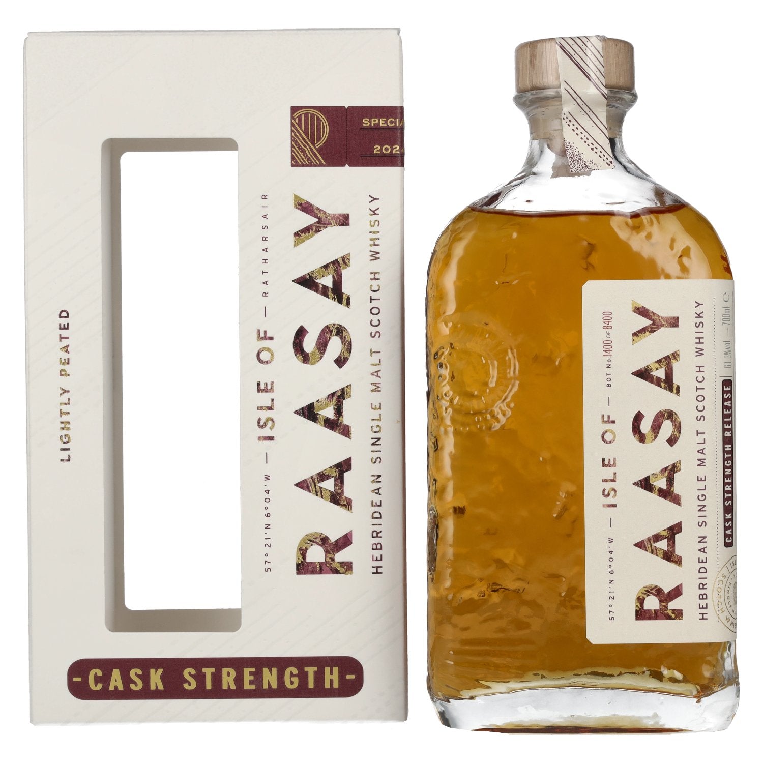 Isle of RAASAY Cask Strength Hebridean Single Malt 2024 61,3% Vol. 0,7l in Giftbox