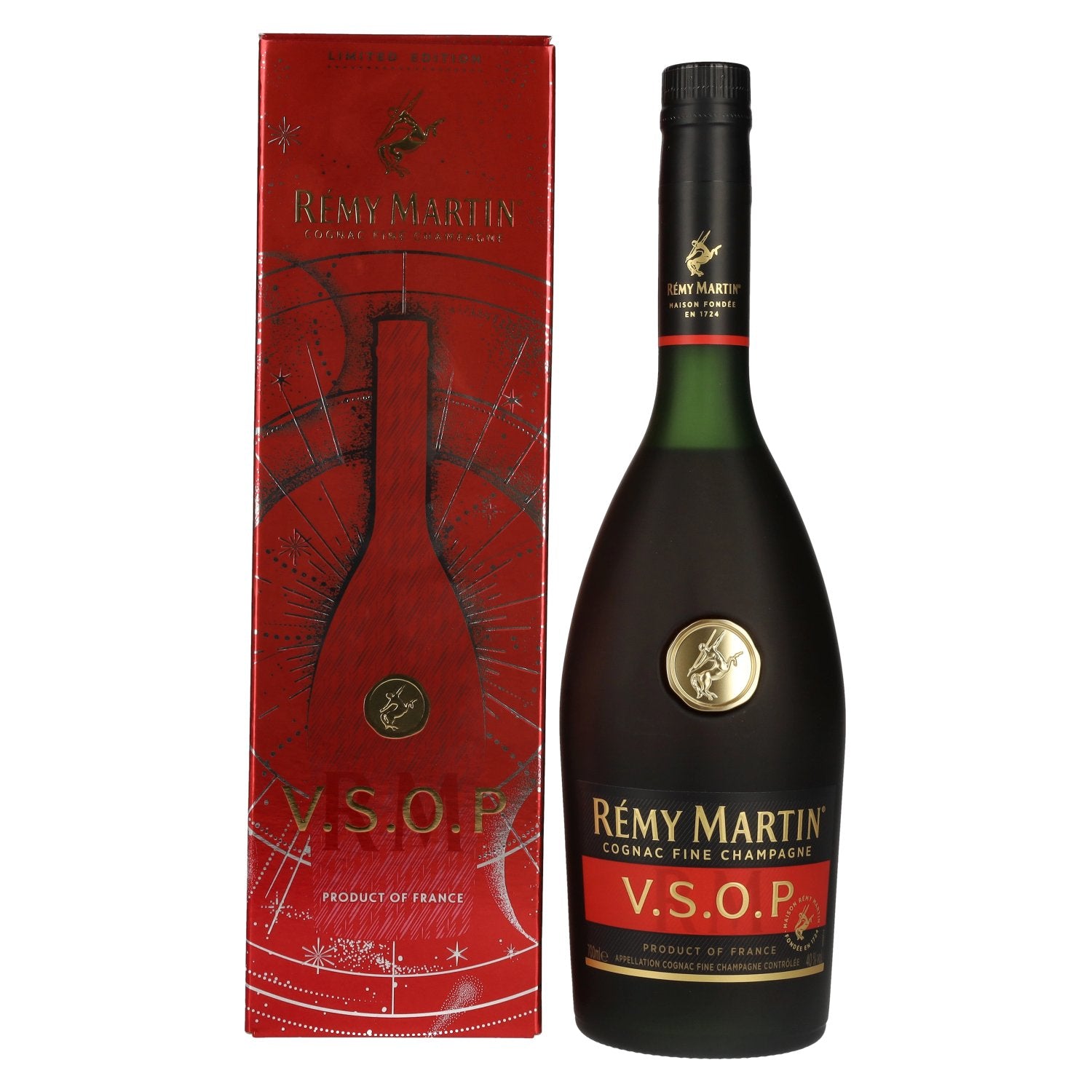 Remy Martin V.S.O.P Cognac Fine Champagne Frosted glass Design 40% Vol. 0,7l in Giftbox