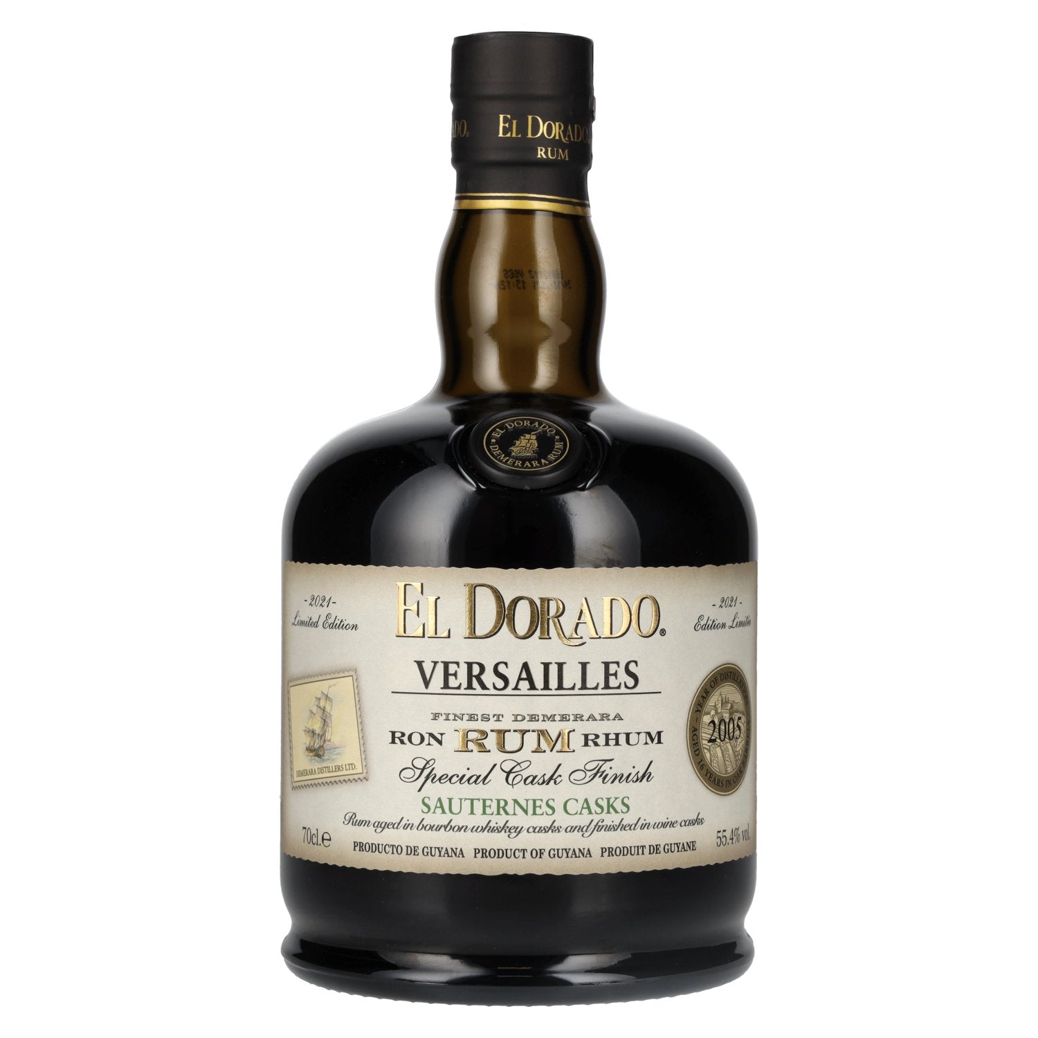 El Dorado Rum VERSAILLES Special Sauternes Casks 2005 55,4% Vol. 0,7l