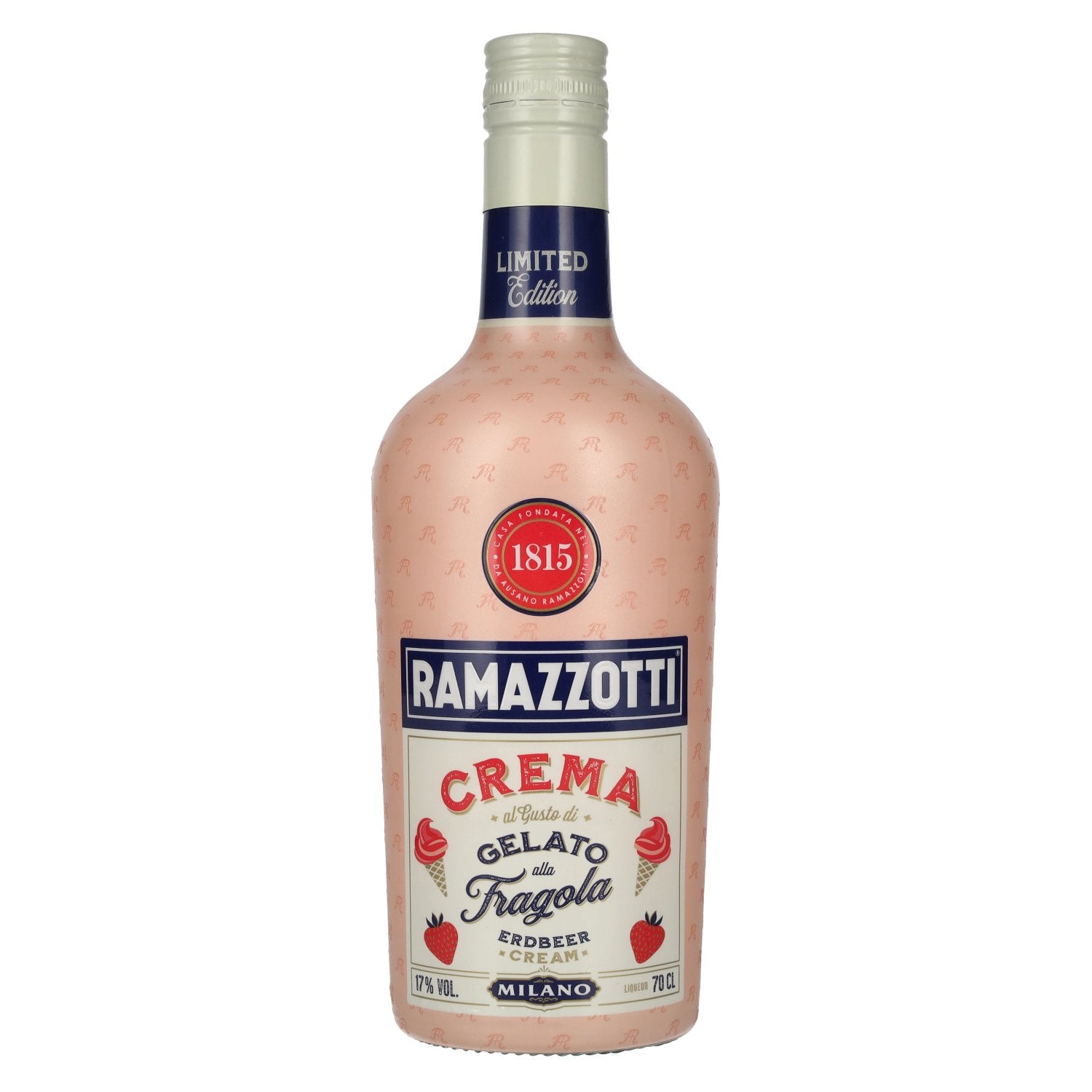 Ramazzotti Crema al Gusto di Gelato alla Fragola Limited Edition 17% Vol. 0,7l