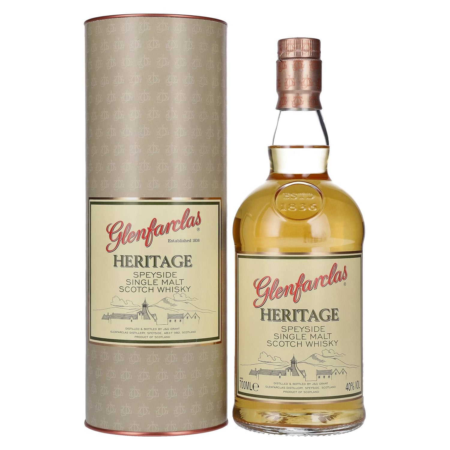 Glenfarclas HERITAGE Speyside Single Malt Scotch Whisky 40% Vol. 0,7l in Giftbox