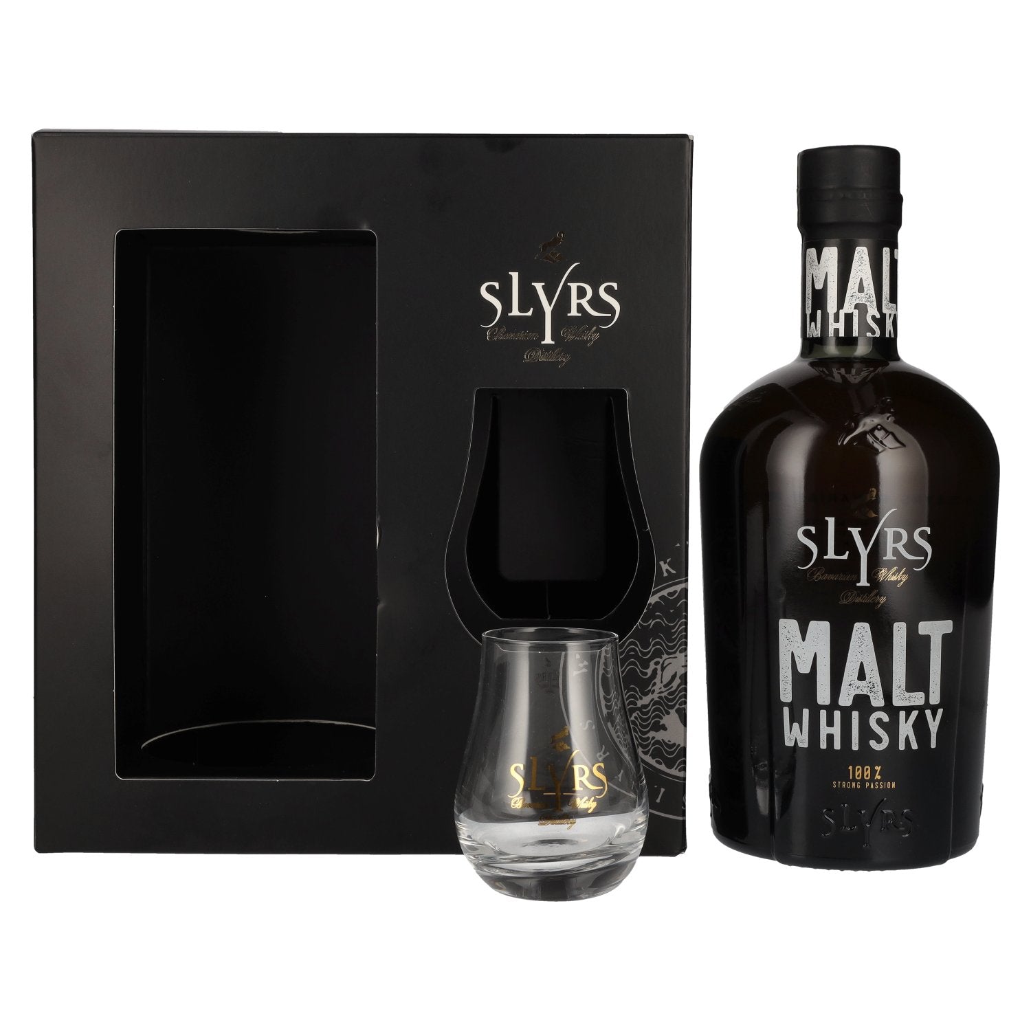 Slyrs Bavarian Malt Whisky 40% Vol. 0,7l in Giftbox with glass