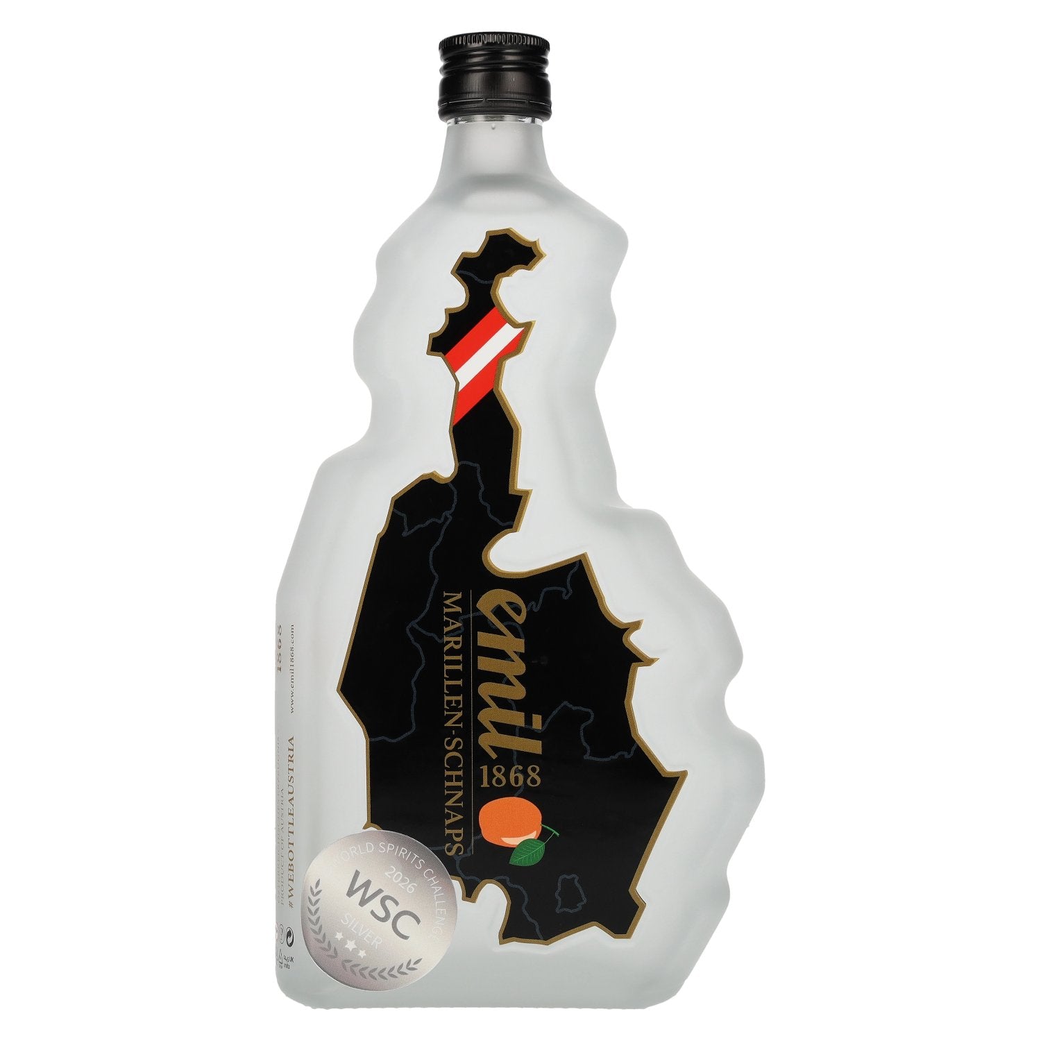 emil 1868 Marillen-Schnaps 35% Vol. 0,7l in Oesterreich bottle