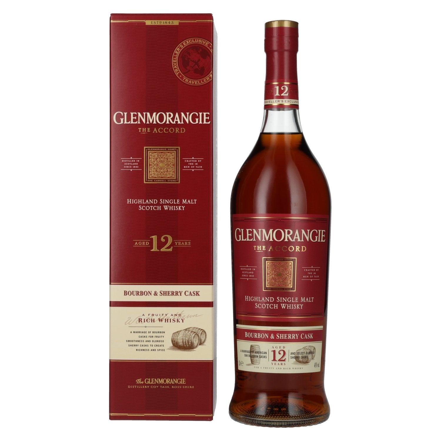 Glenmorangie The ACCORD 12 Years Old Bourbon & Sherry Cask 43% Vol. 1l in Giftbox