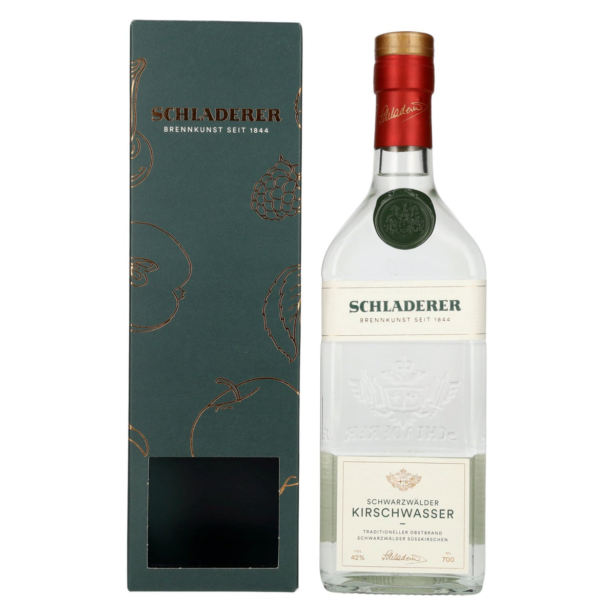 Schladerer Schwarzwaelder Kirschwasser 42% Vol. 0,7l in Giftbox