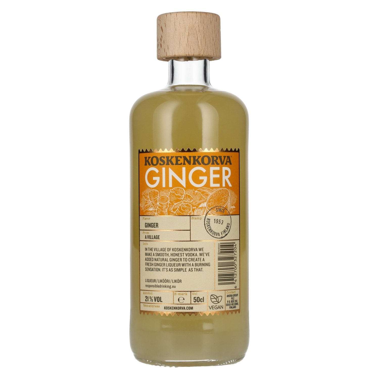 Koskenkorva GINGER Flavoured Liqueur 21% Vol. 0,5l
