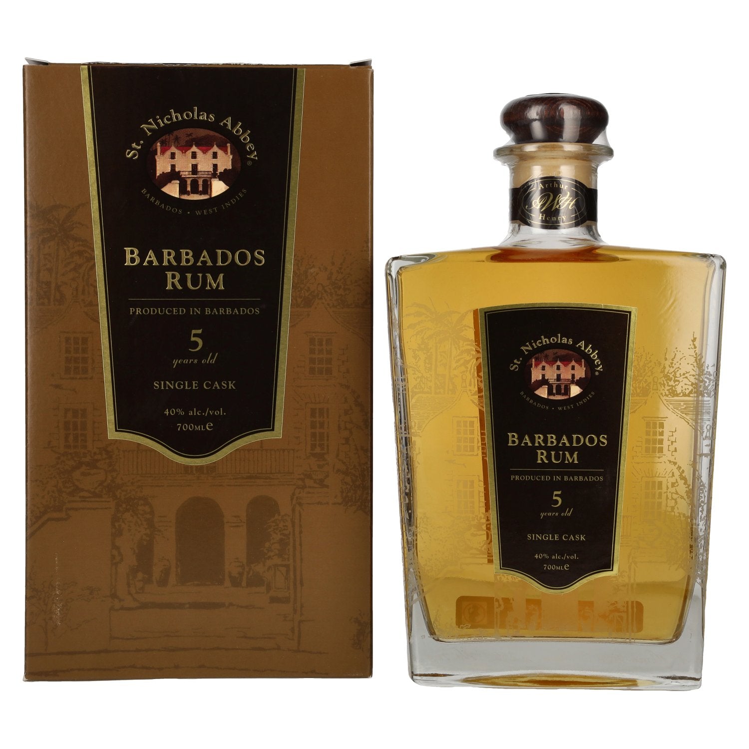 St. Nicholas Abbey Barbados Rum 5 Years Old Single Cask 40% Vol. 0,7l in Giftbox