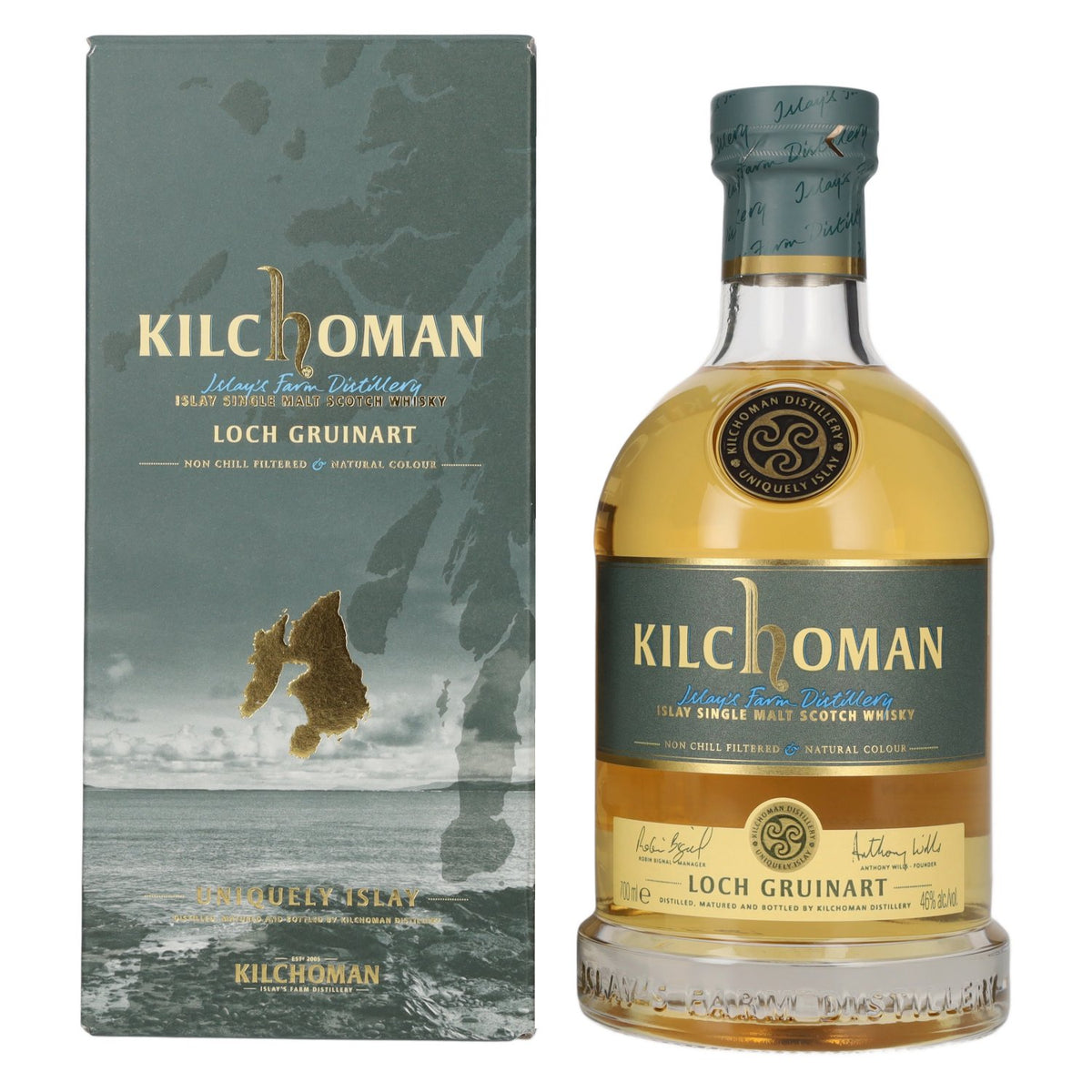 Kilchoman LOCH GRUINART Islay Single Malt Scotch Whisky 46% Vol. 0,7l in Giftbox