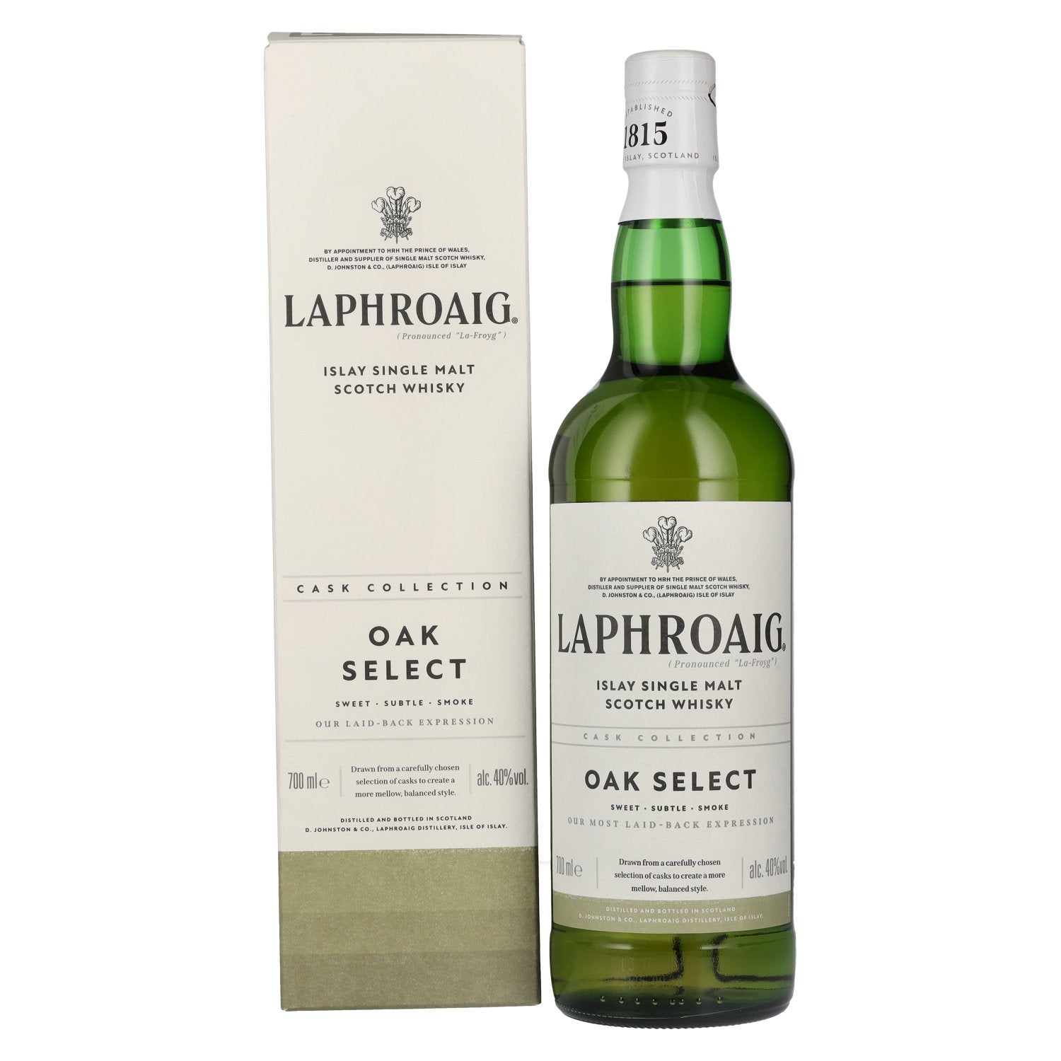 Laphroaig OAK SELECT Islay Single Malt Scotch Whisky 40% Vol. 0,7l in Giftbox