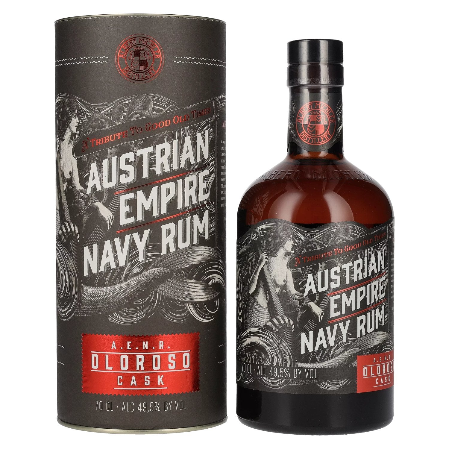 Austrian Empire Navy Rum OLOROSO CASK 49,5% Vol. 0,7l in Giftbox