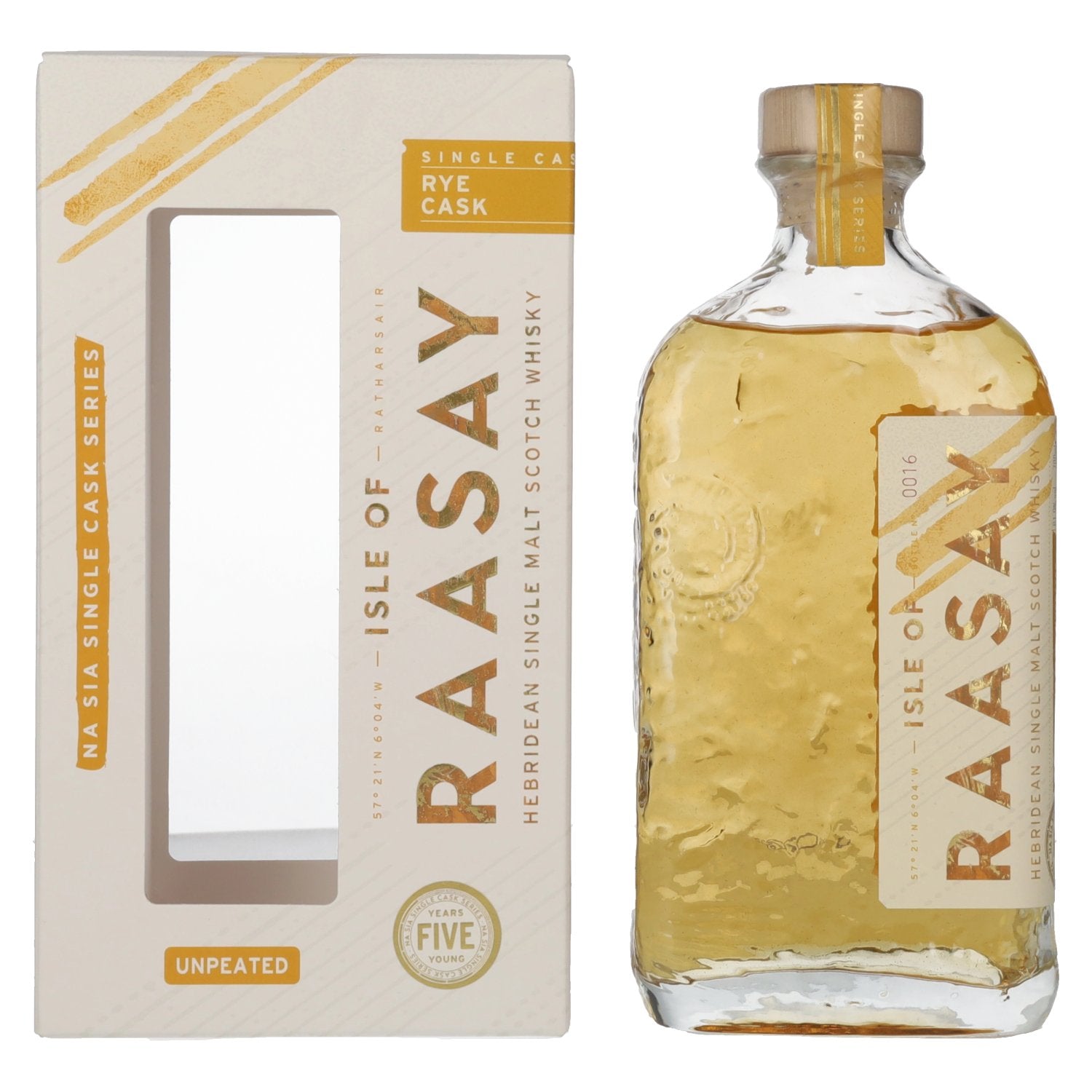 Isle of RAASAY 5 Years Old Rye Cask Single Malt 61,9% Vol. 0,7l in Giftbox