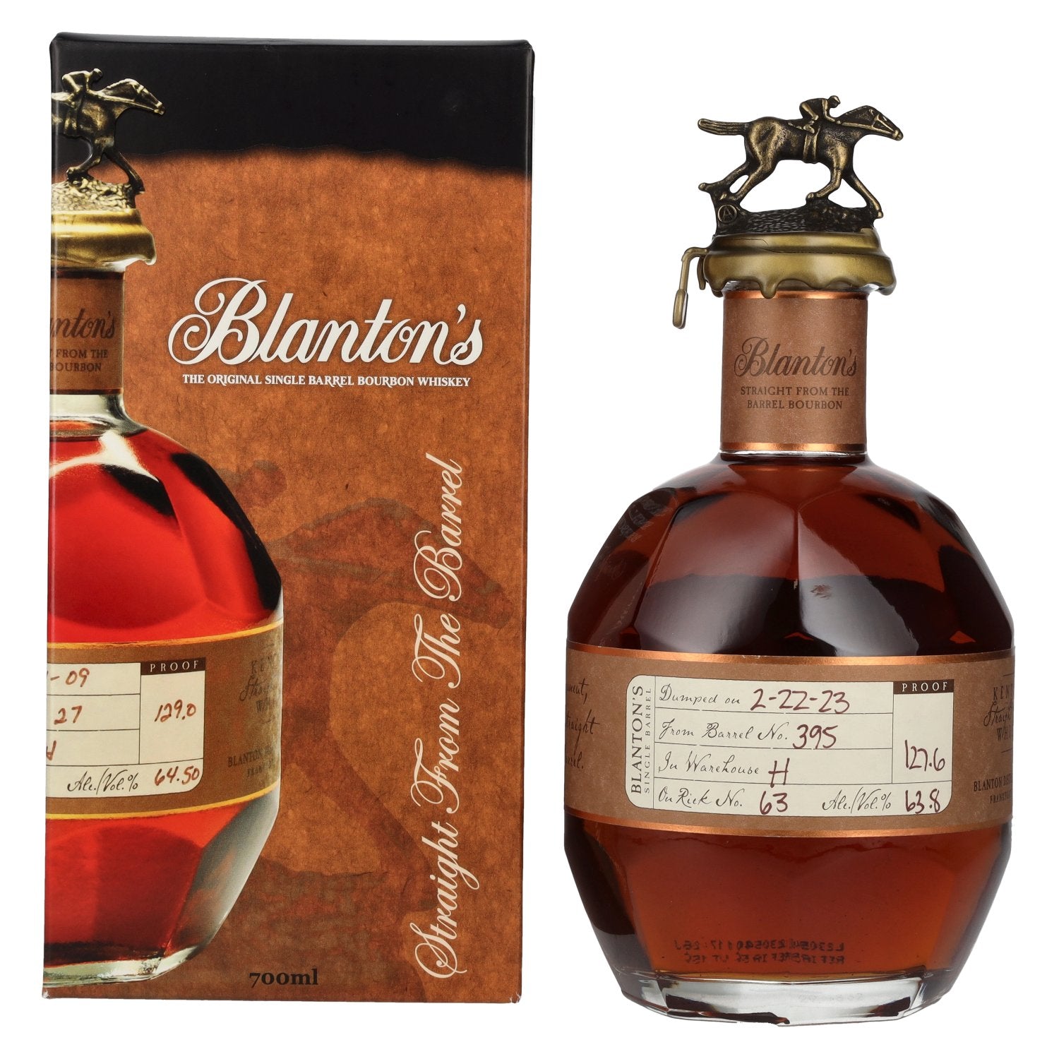 Blanton's STRAIGHT FROM THE BARREL BOURBON 60,1% Vol. 0,7l in Giftbox