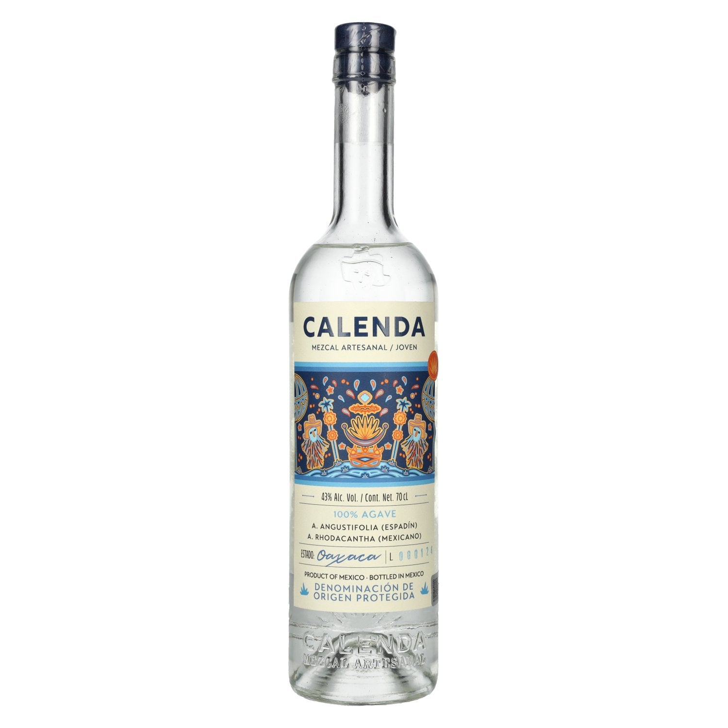 Mezcal Calenda 100% Agave DOP 43% Vol. 0,7l