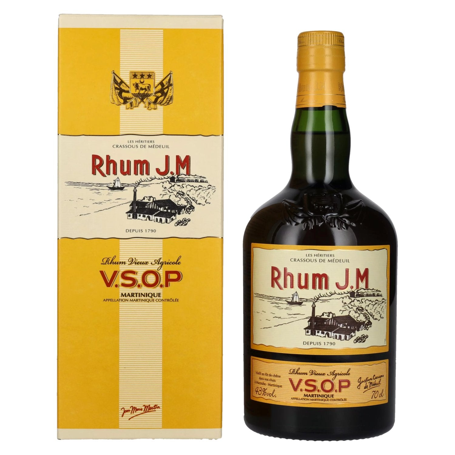 Rhum J.M Vieux Agricole V.S.O.P 43% Vol. 0,7l in Giftbox