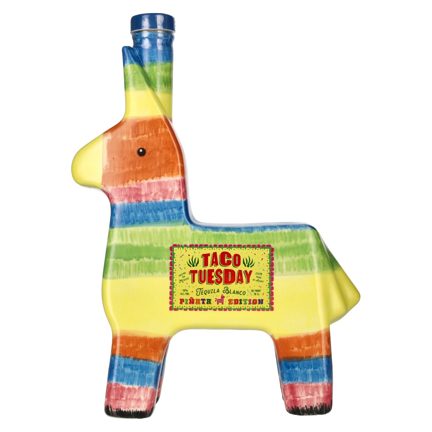 Taco Tuesday Tequila Blanco 100% de Agave Edicion PINATA 40% Vol. 0,7l