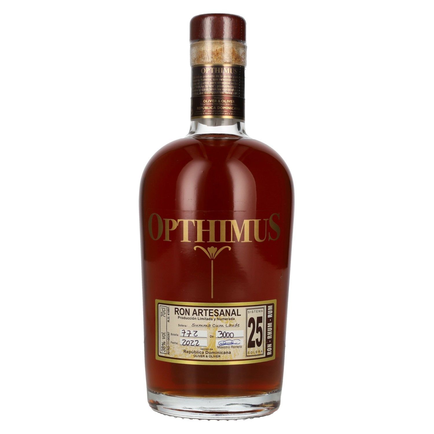 Opthimus 25 Sistema Solera Summa Cum Laude 38% Vol. 0,7l