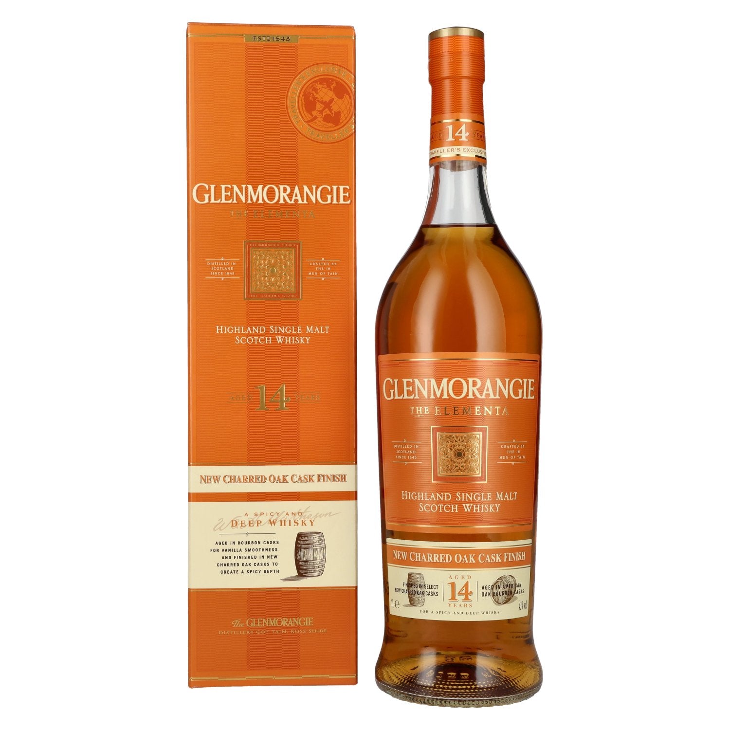 Glenmorangie The ELEMENTA 14 Years Old New Charred Oak Cask Finish 43% Vol. 1l in Giftbox