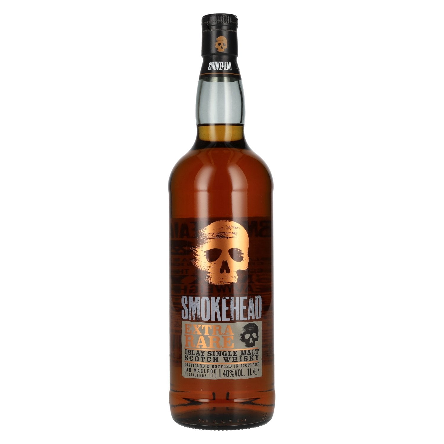 Smokehead EXTRA RARE Islay Single Malt Scotch Whisky Gold Design 40% Vol. 1l