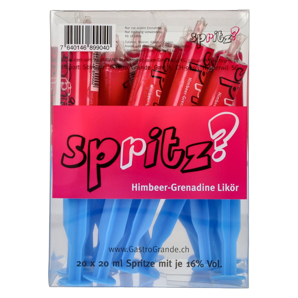 Krugmann Spritz Himbeer-Grenadine Likoer 16% Vol. 20x0,02l PET