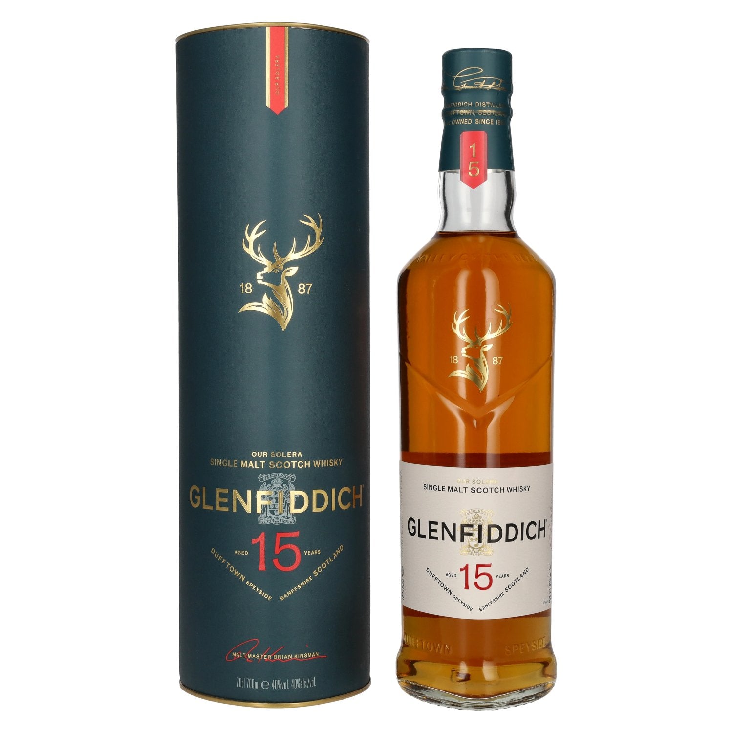 Glenfiddich 15 OUR SOLERA Single Malt Scotch Whisky 40% Vol. 0,7l in Giftbox