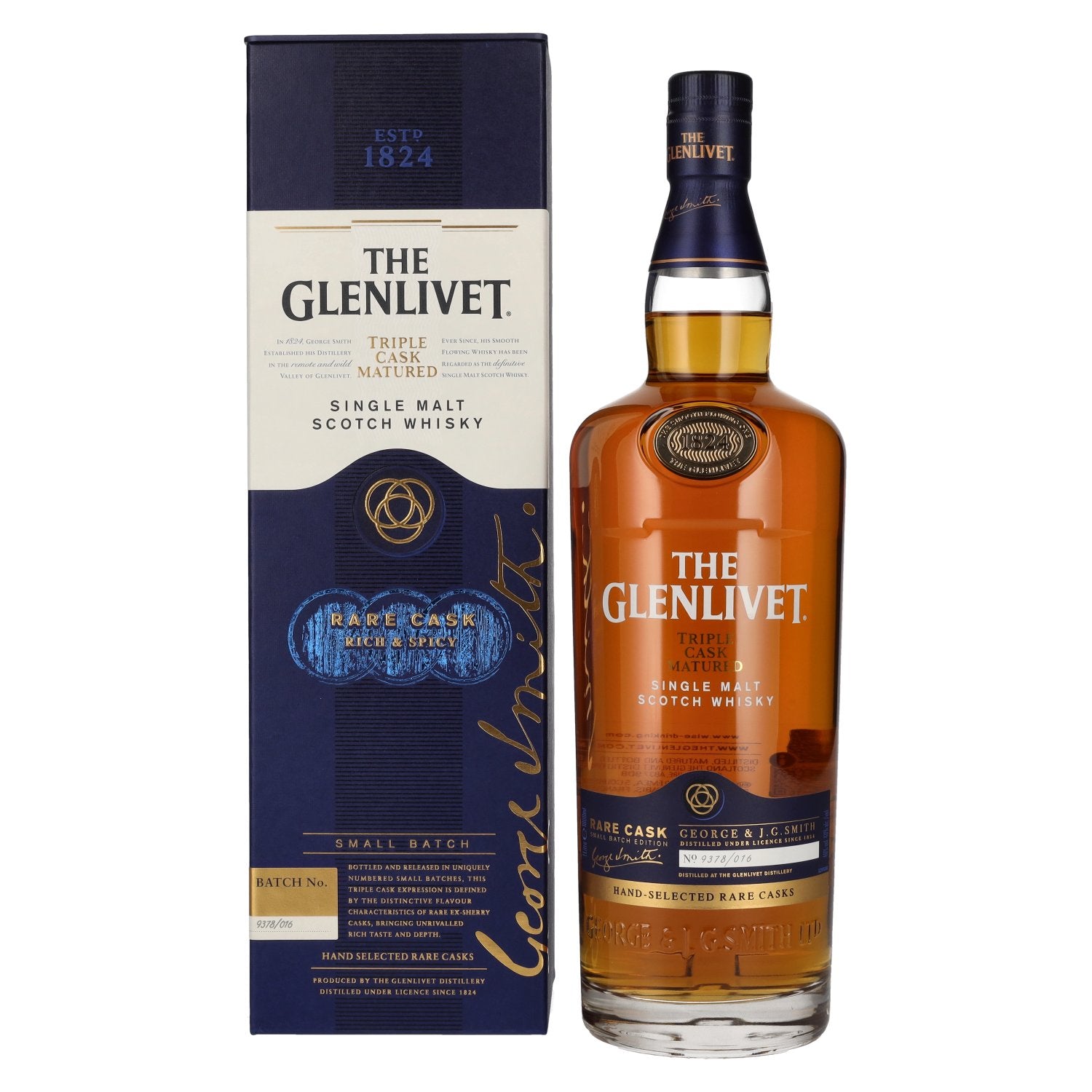 The Glenlivet RARE CASK Small Batch No. 9378/016 40% Vol. 1l in Giftbox