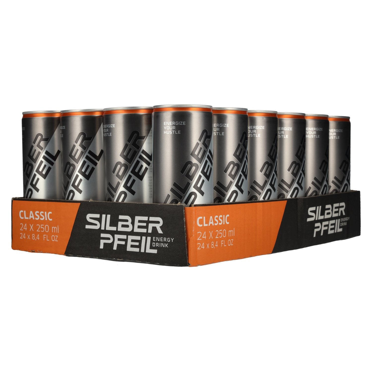 SILBERPFEIL Energy Drink CLASSIC 24x0,25l Dosen