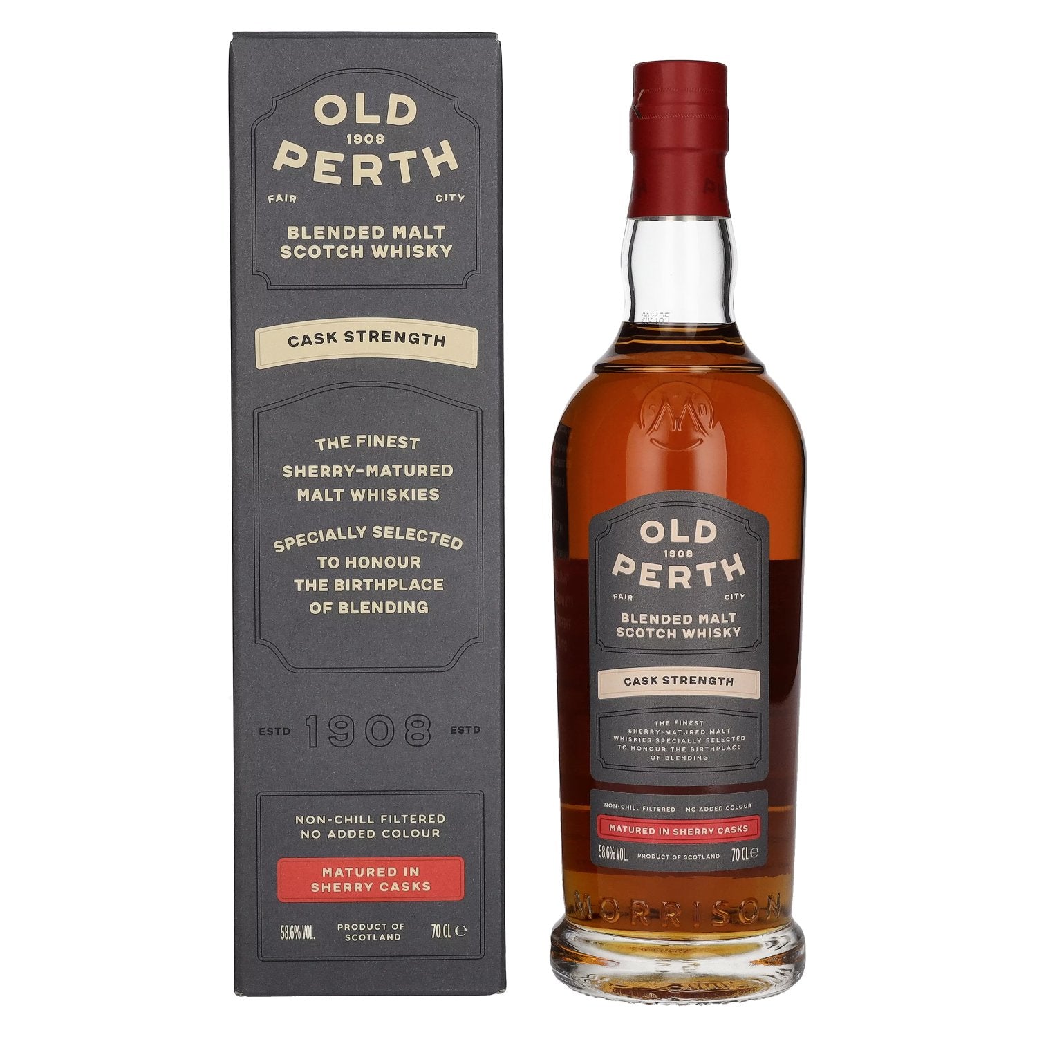 Old Perth Cask Strength Blended Malt Scotch Whisky Sherry Casks 58,6% Vol. 0,7l in Giftbox