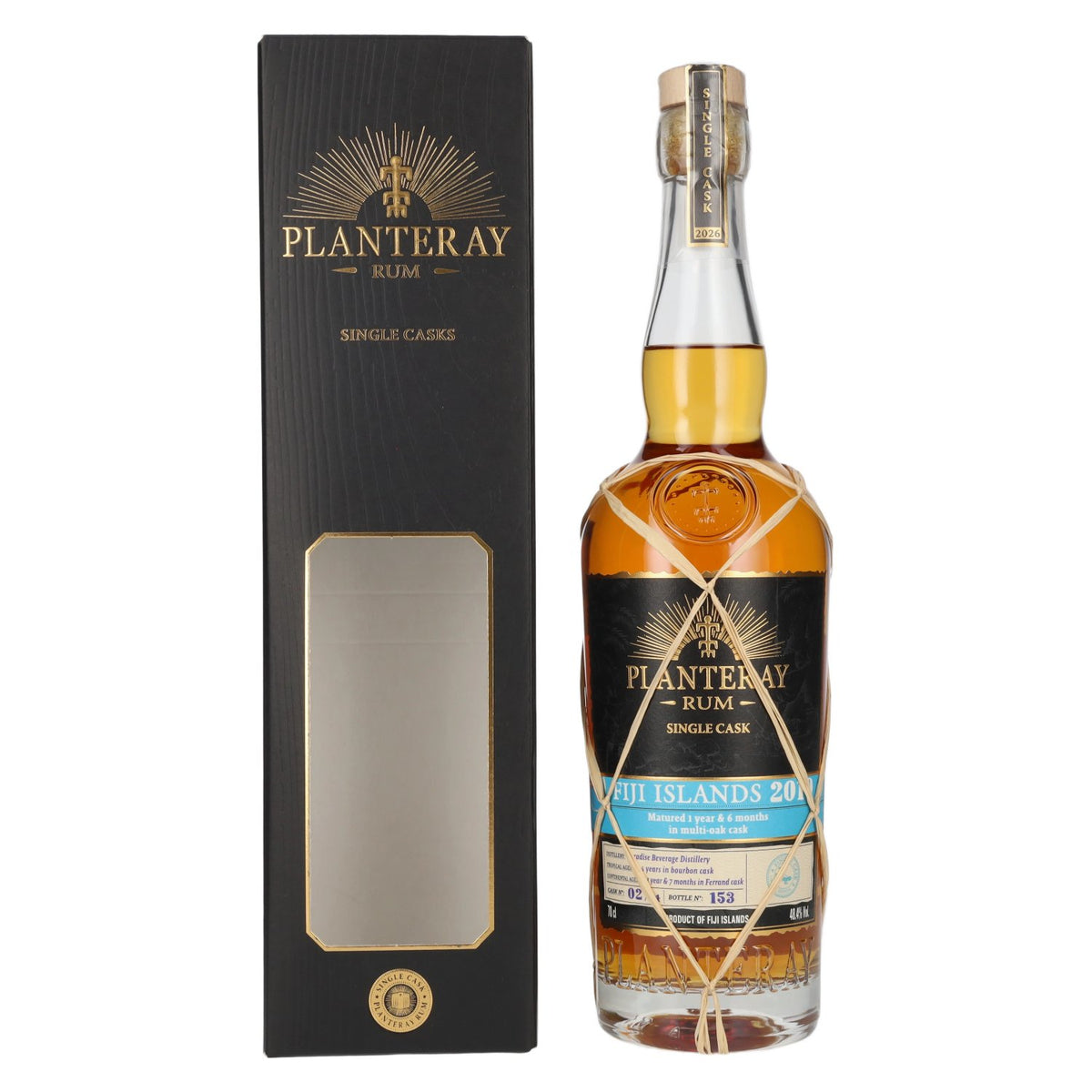 Planteray Rum FIJI ISLANDS Single Cask Multi-Oak Cask 2019 48,4% Vol. 0,7l in Giftbox