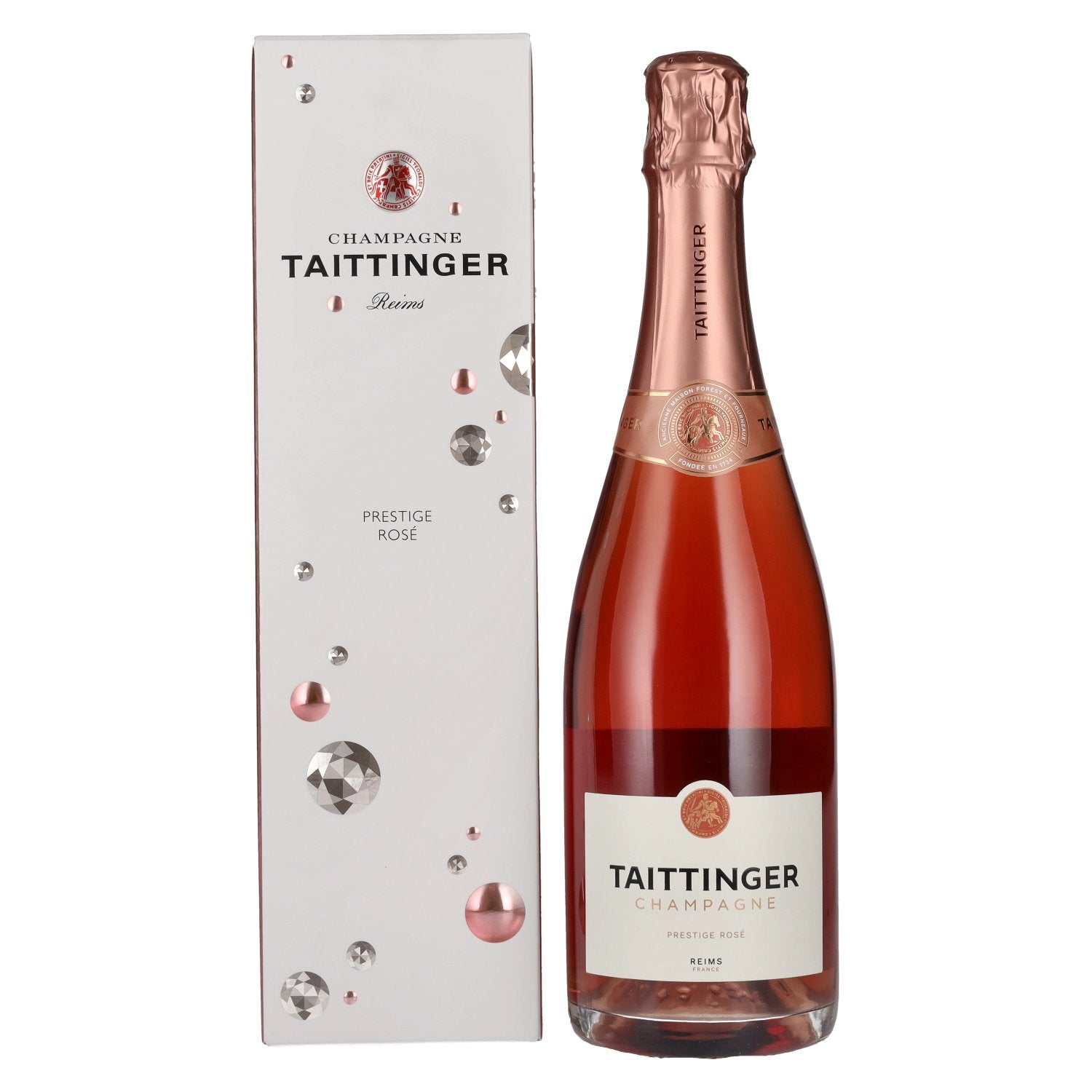 Taittinger Champagne Prestige Rose Brut 12,5% Vol. 0,75l in Giftbox