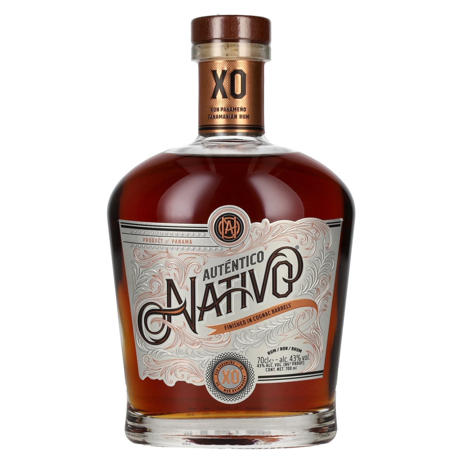 Autentico Nativo XO Cognac Barrels Finish 43% Vol. 0,7l