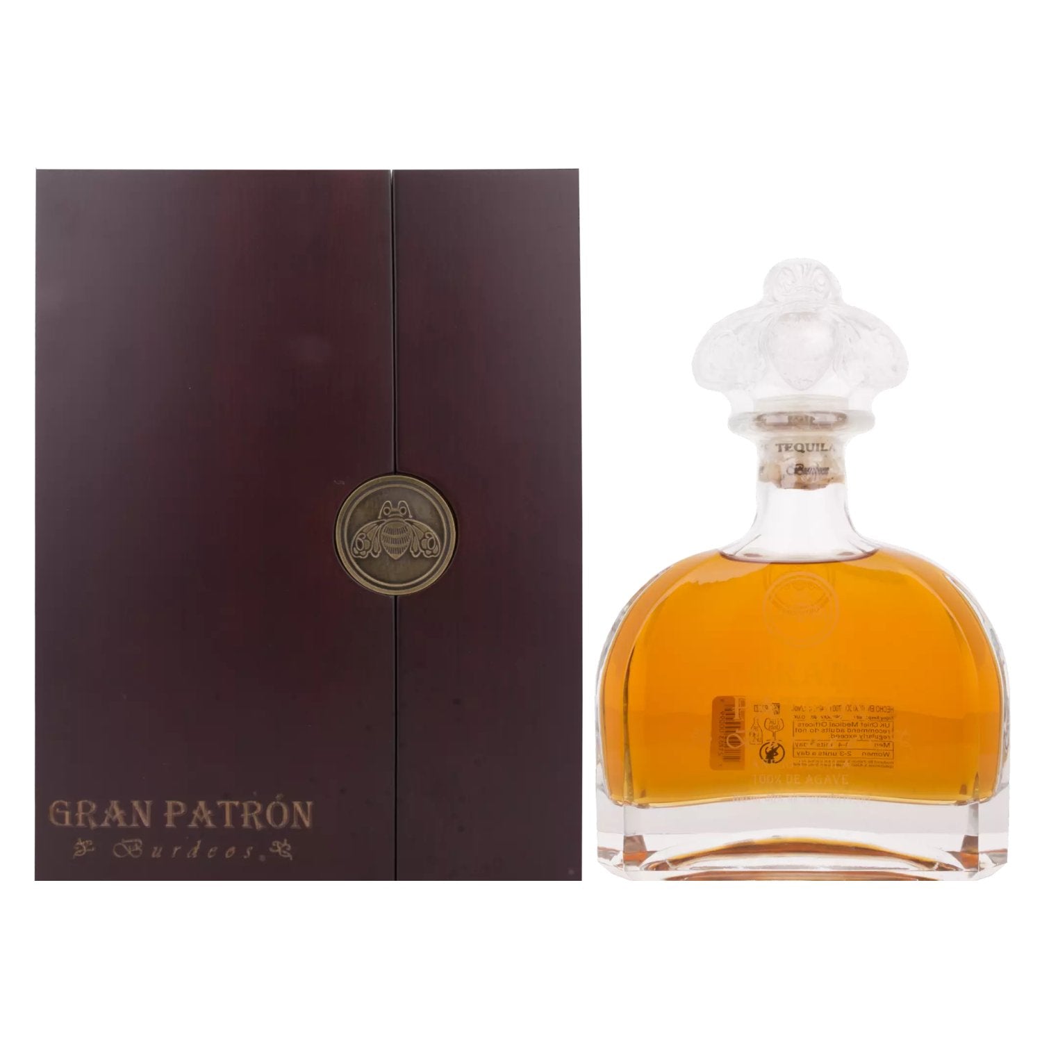 Gran Patron Tequila BURDEOS Anejo 100% de Agave 40% Vol. 0,7l in Holzkiste